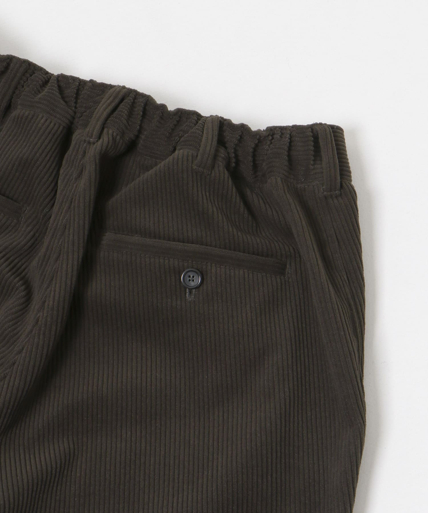 『セットアップ対応』new basic SOLOTEXコーデュロイイージーパンツ BROWN M