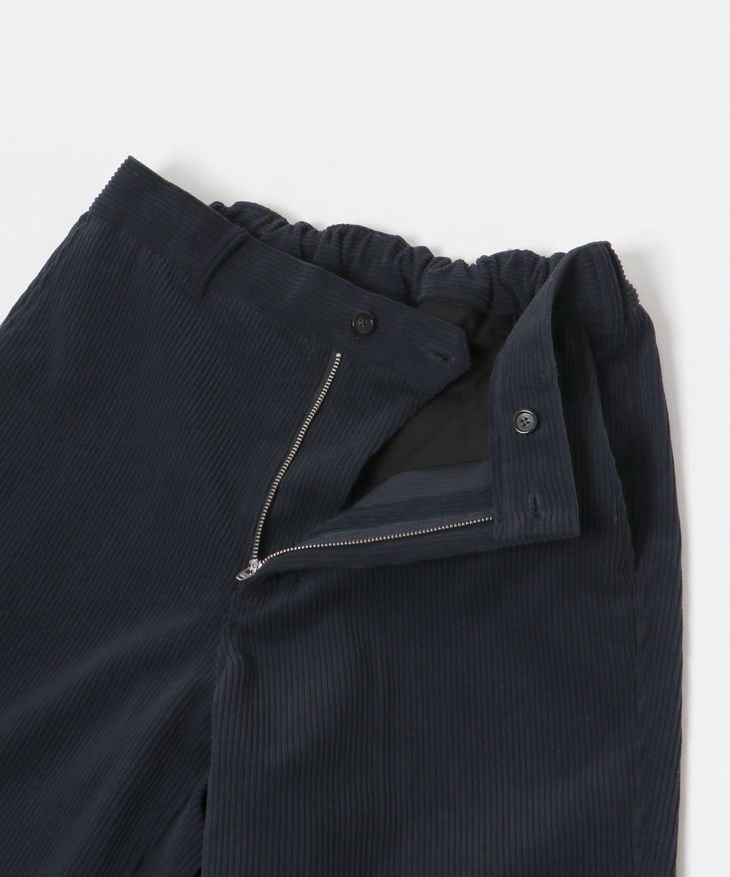 『セットアップ対応』new basic SOLOTEXコーデュロイイージーパンツ NAVY M