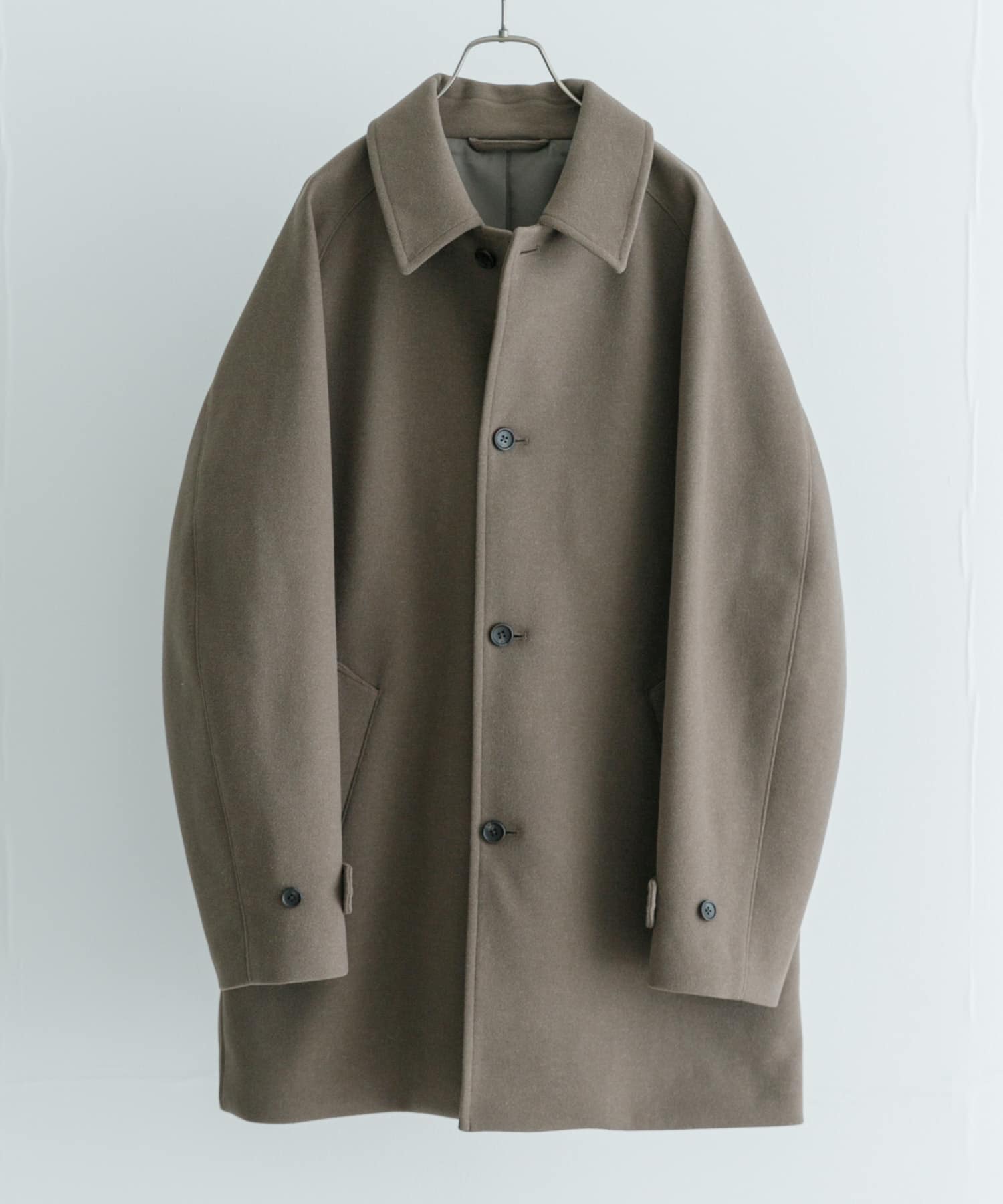 『WEB限定』『蓄熱』UR TECHショートステンカラーコート TAUPE L