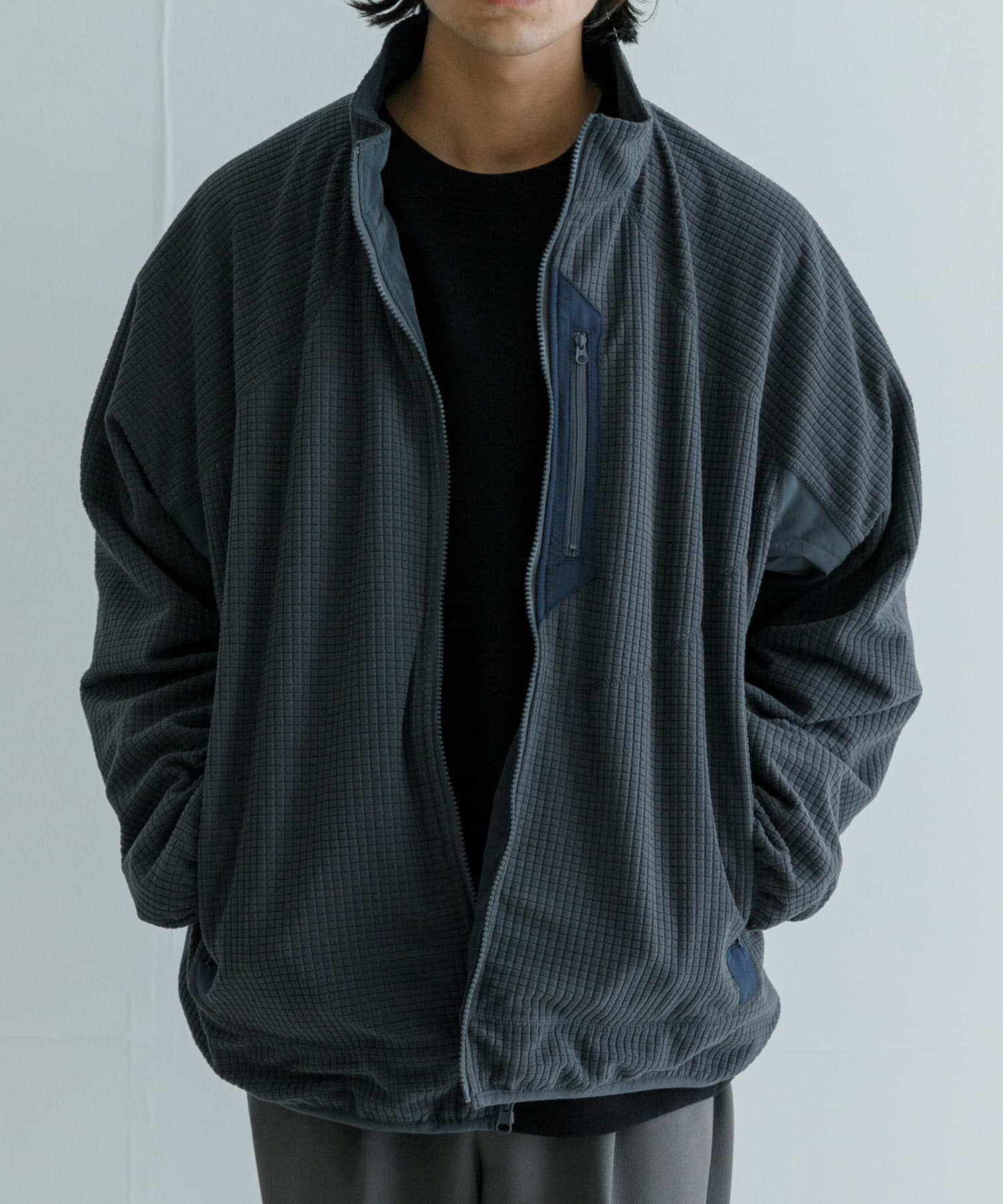 『撥水』『リバーシブル』new basic REVERSIBLE MIL STAND JACKET