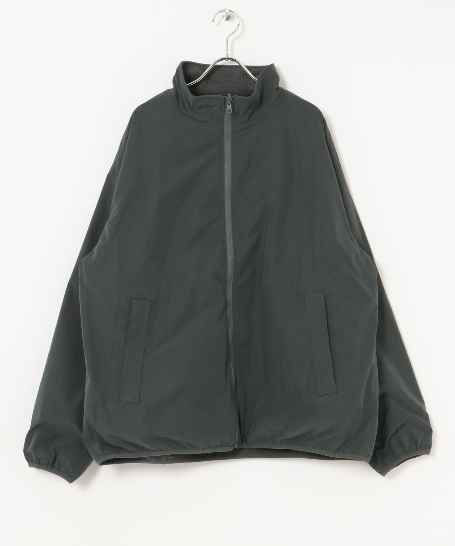 『撥水』『リバーシブル』new basic REVERSIBLE MIL STAND JACKET CHARCOAL M