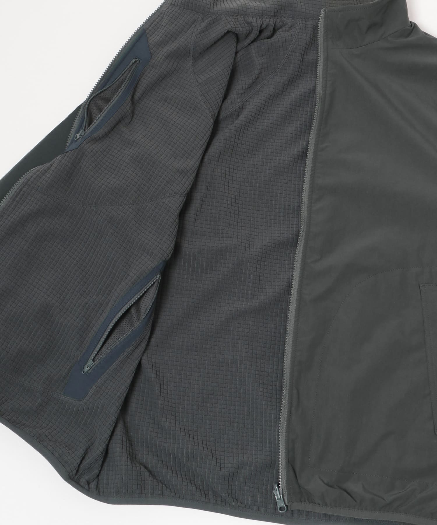 『撥水』『リバーシブル』new basic REVERSIBLE MIL STAND JACKET CHARCOAL M
