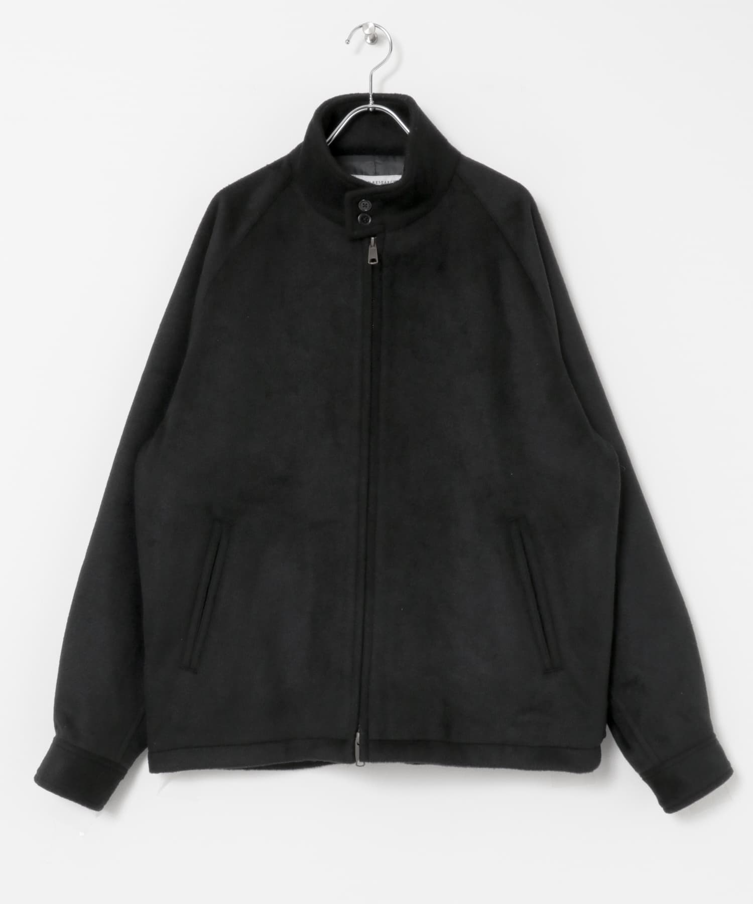 SHAGGY MELTON ハリントンJACKET CHARCOAL M