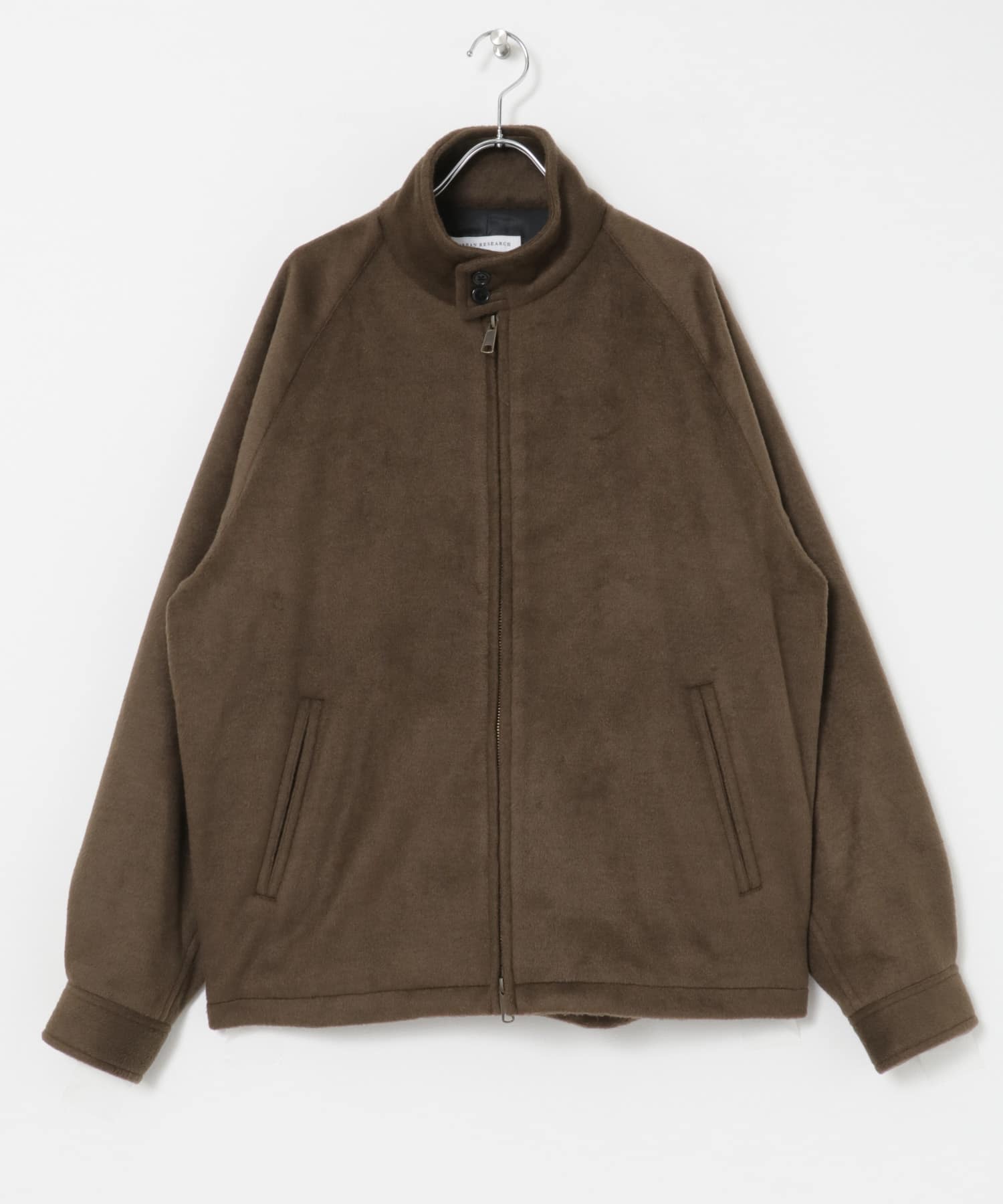SHAGGY MELTON ハリントンJACKET BROWN M