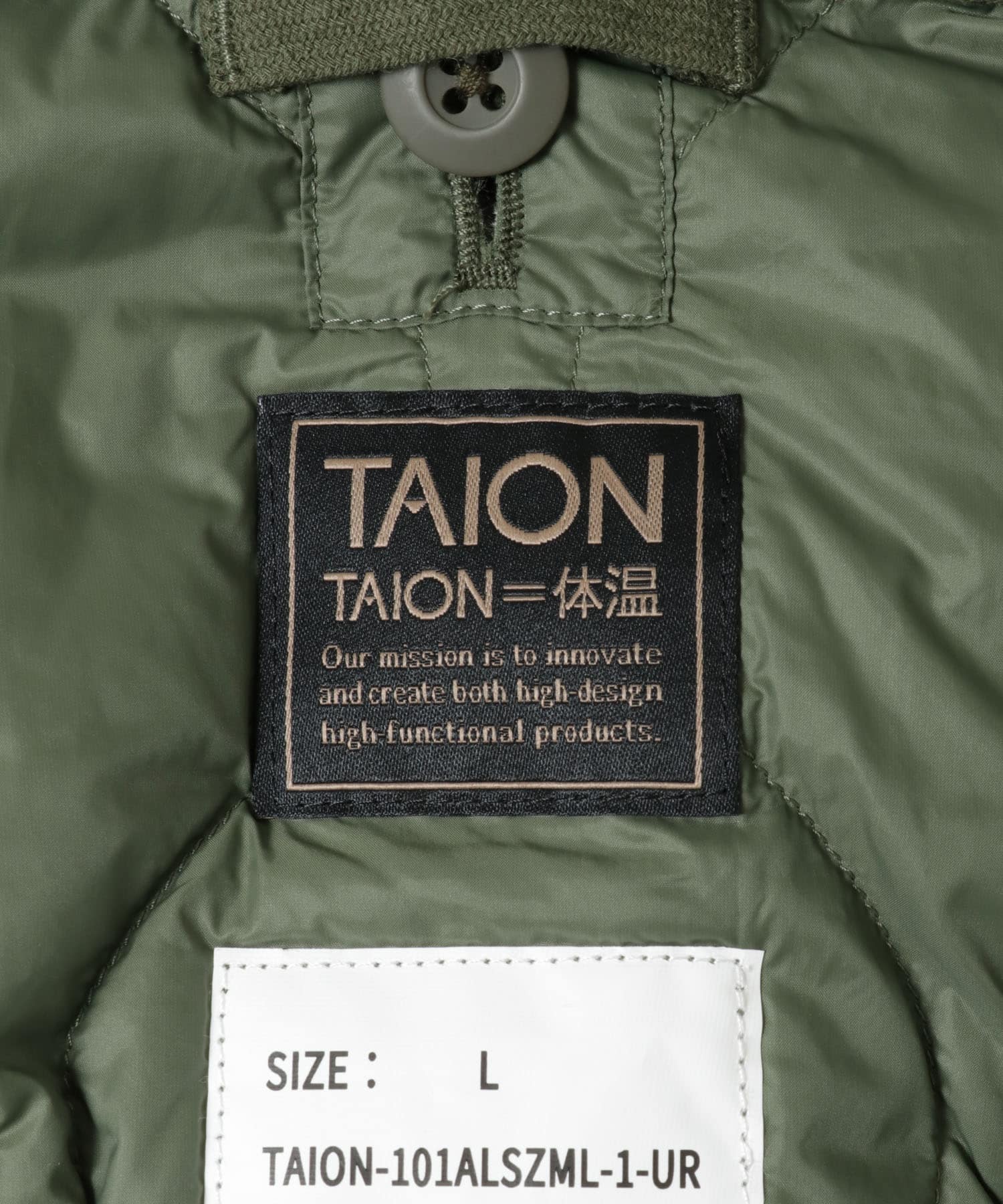 『別注』TAION×URBAN RESEARCH　 3WAY HOODED JACKET OLIVE L