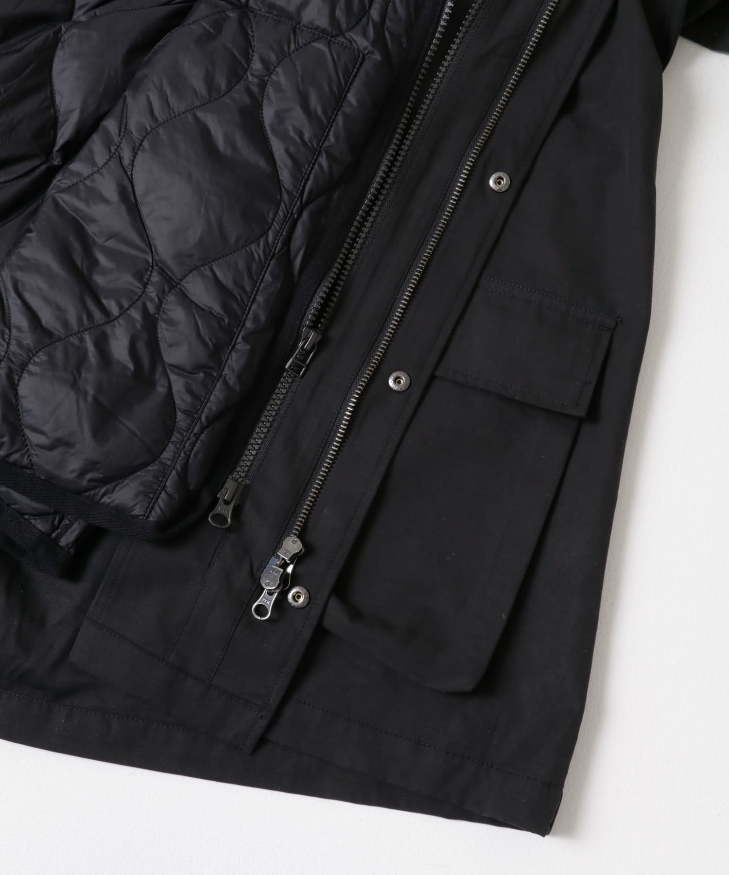 『別注』TAION×URBAN RESEARCH　 3WAY HOODED JACKET BLACK M