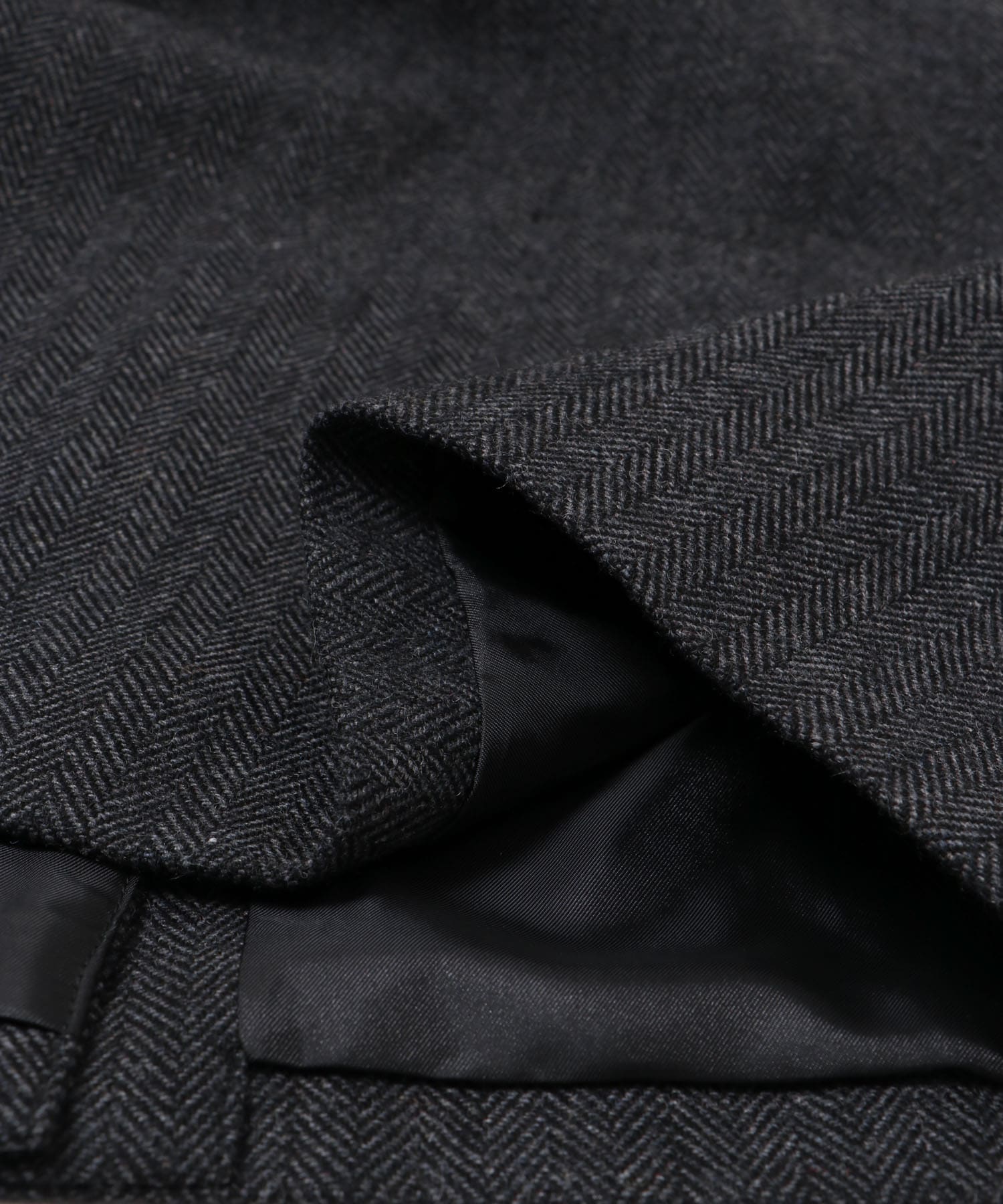 『セットアップ対応』new basic ヘリンボーンセミダブルジャケット CHARCOAL M