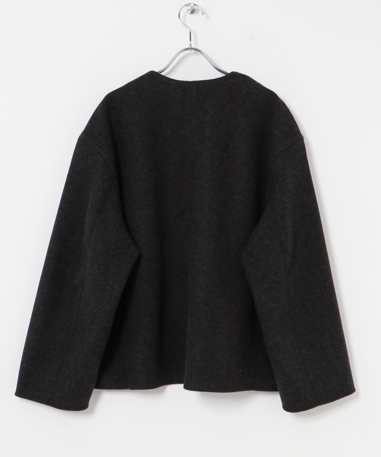 ウールライクVネックトップス CHARCOAL FREE