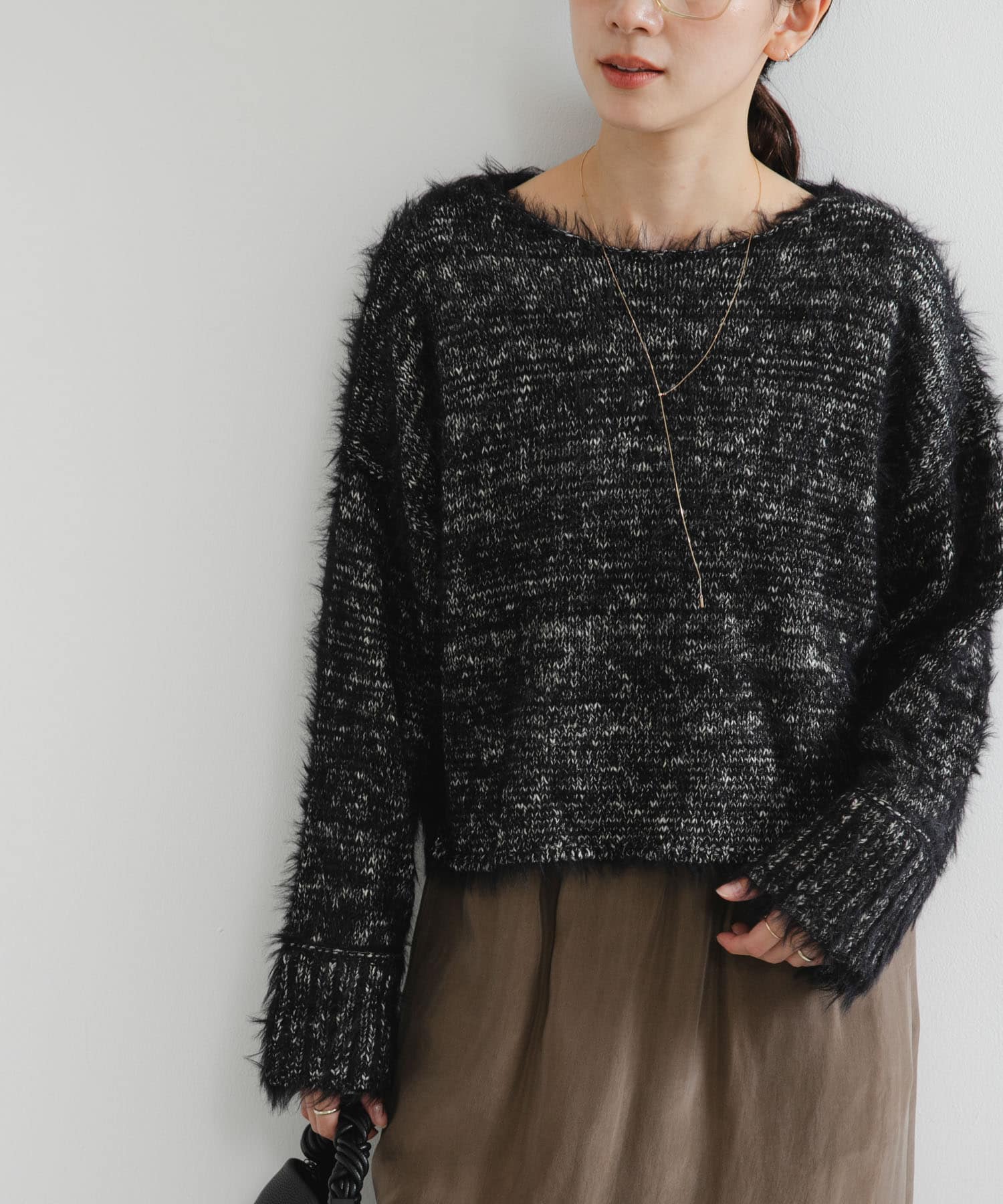 ラメミックスシャギーニット(FREE BLACK): トップス｜URBAN RESEARCH