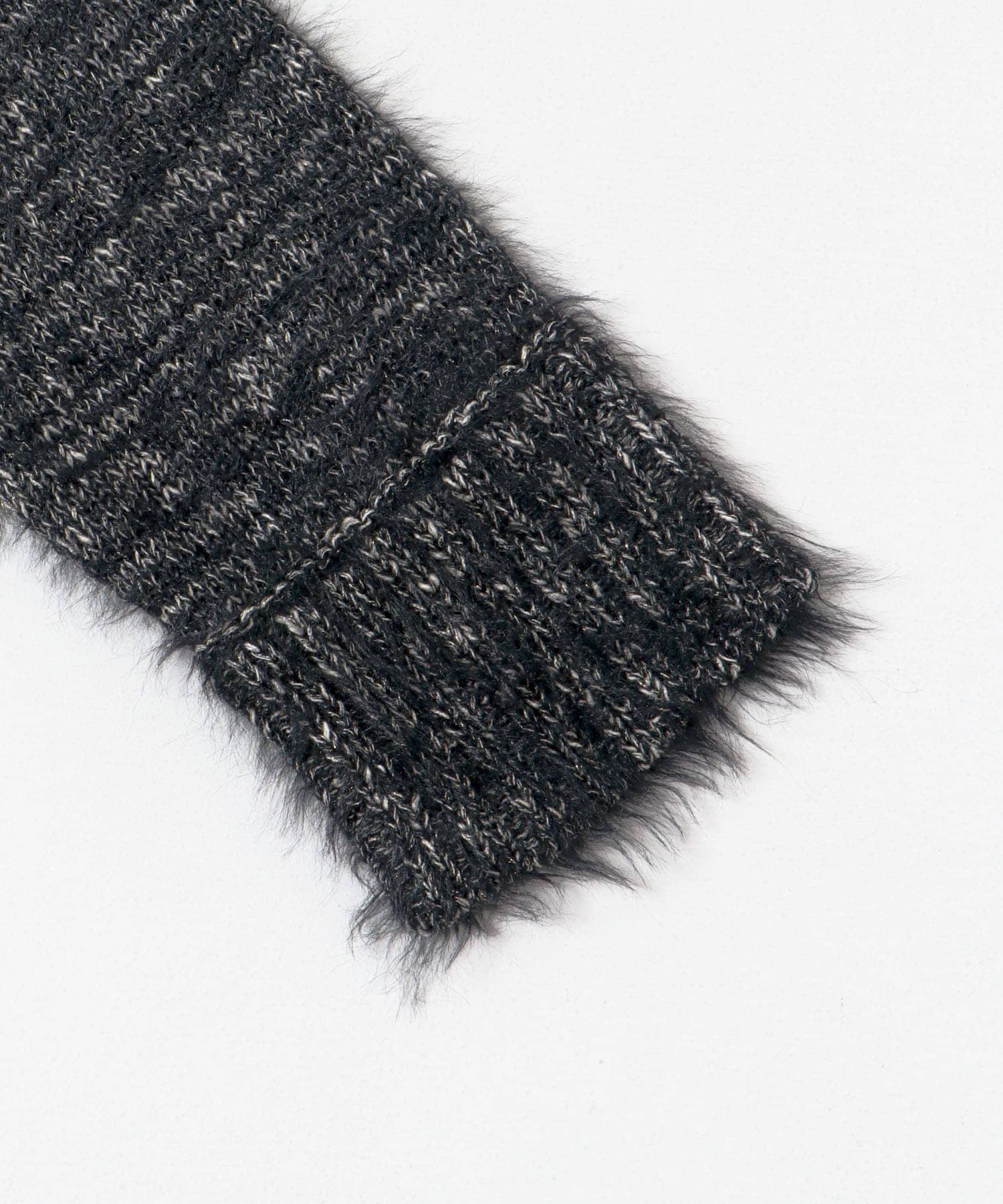 ラメミックスシャギーニット BLACK FREE