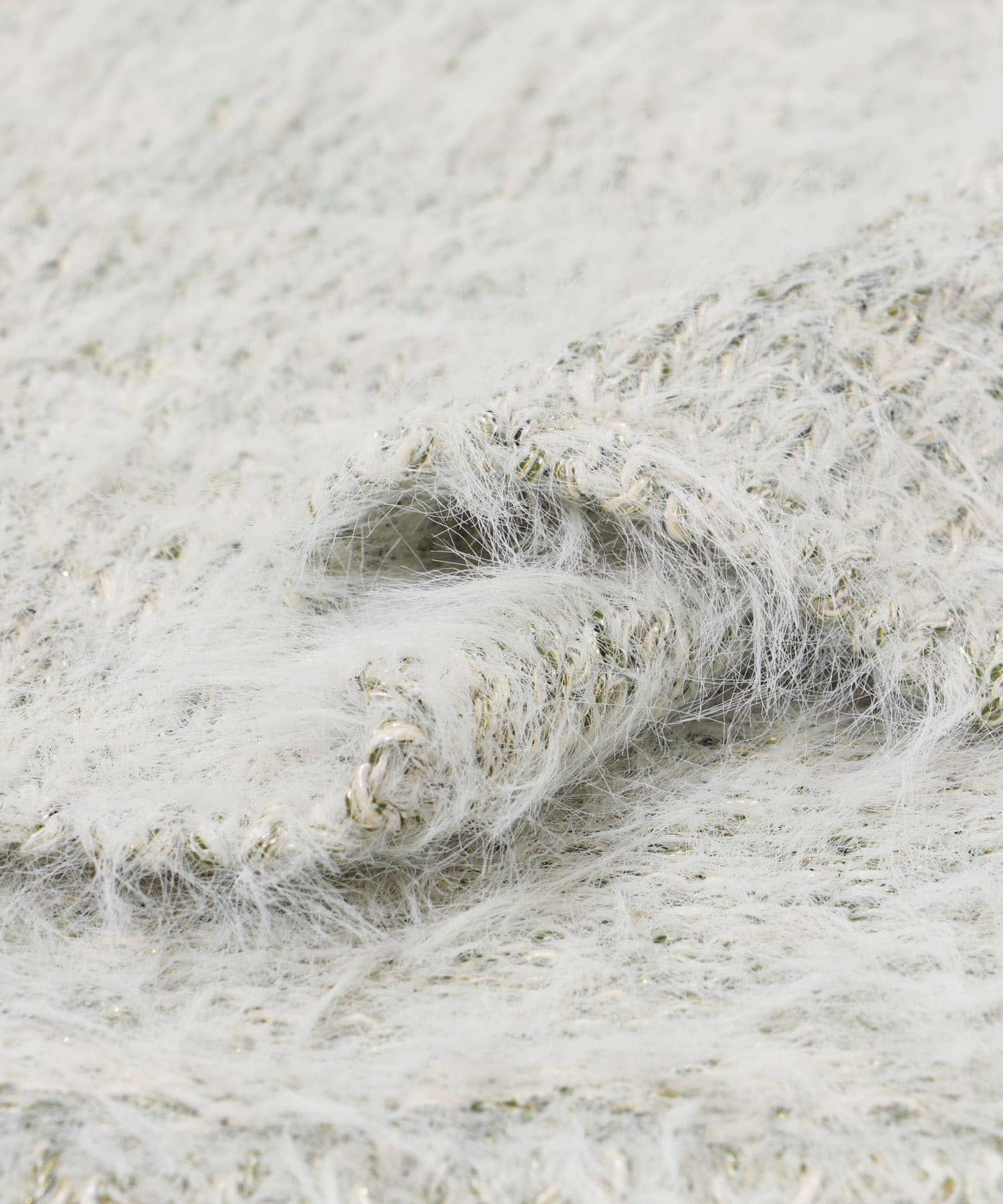 ラメミックスシャギーニット L.GRAY FREE