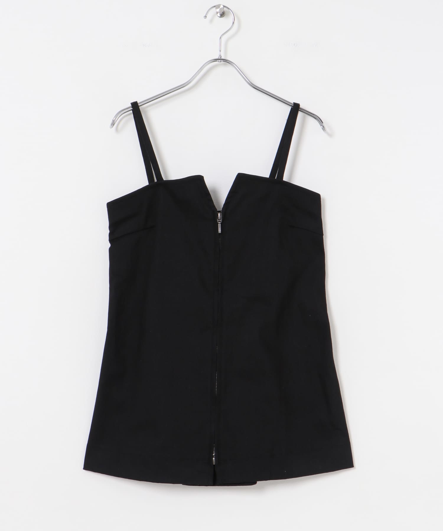 2wayジップビスチェ BLACK FREE