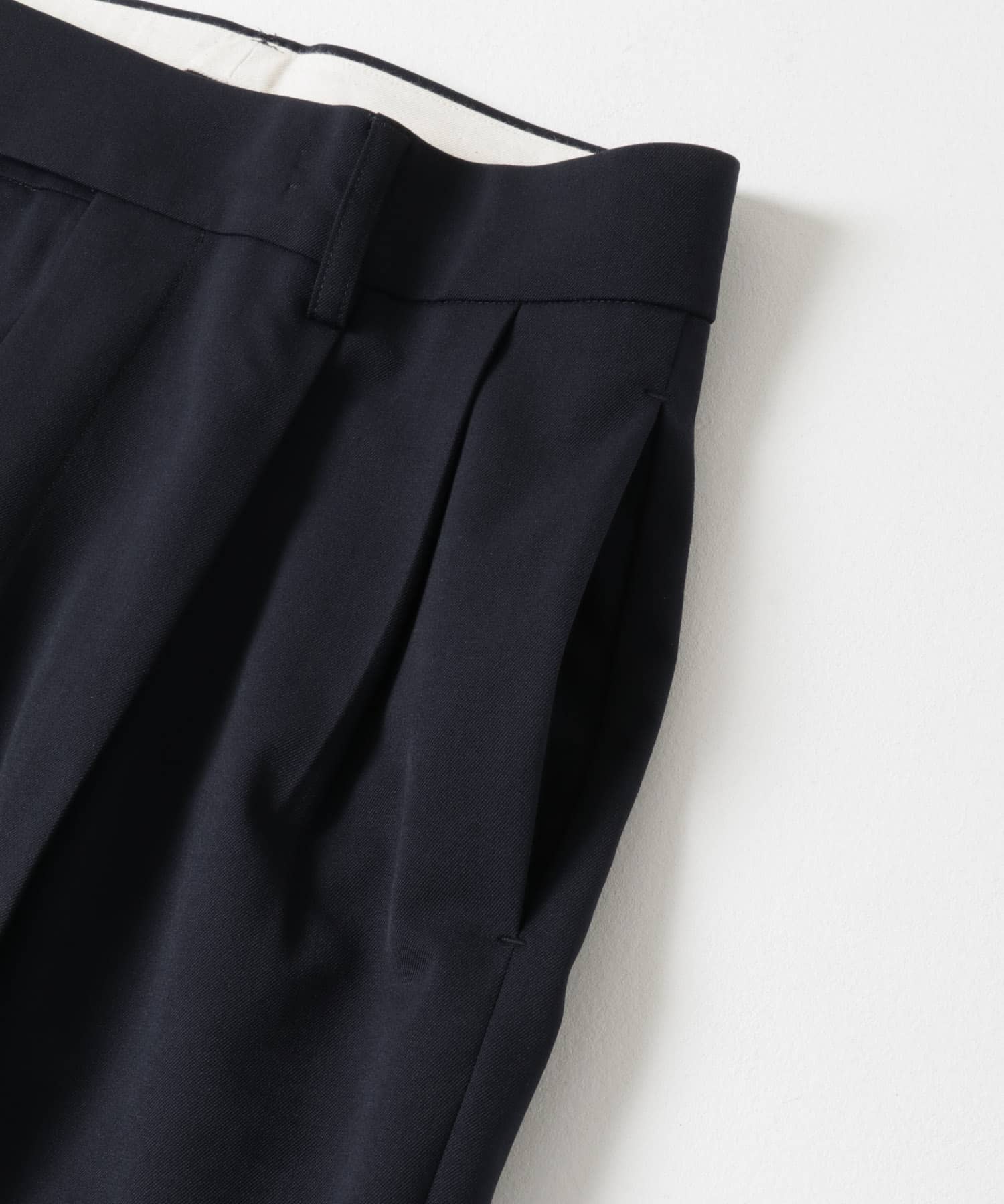 ストレッチウールギャバスラックス NAVY 36