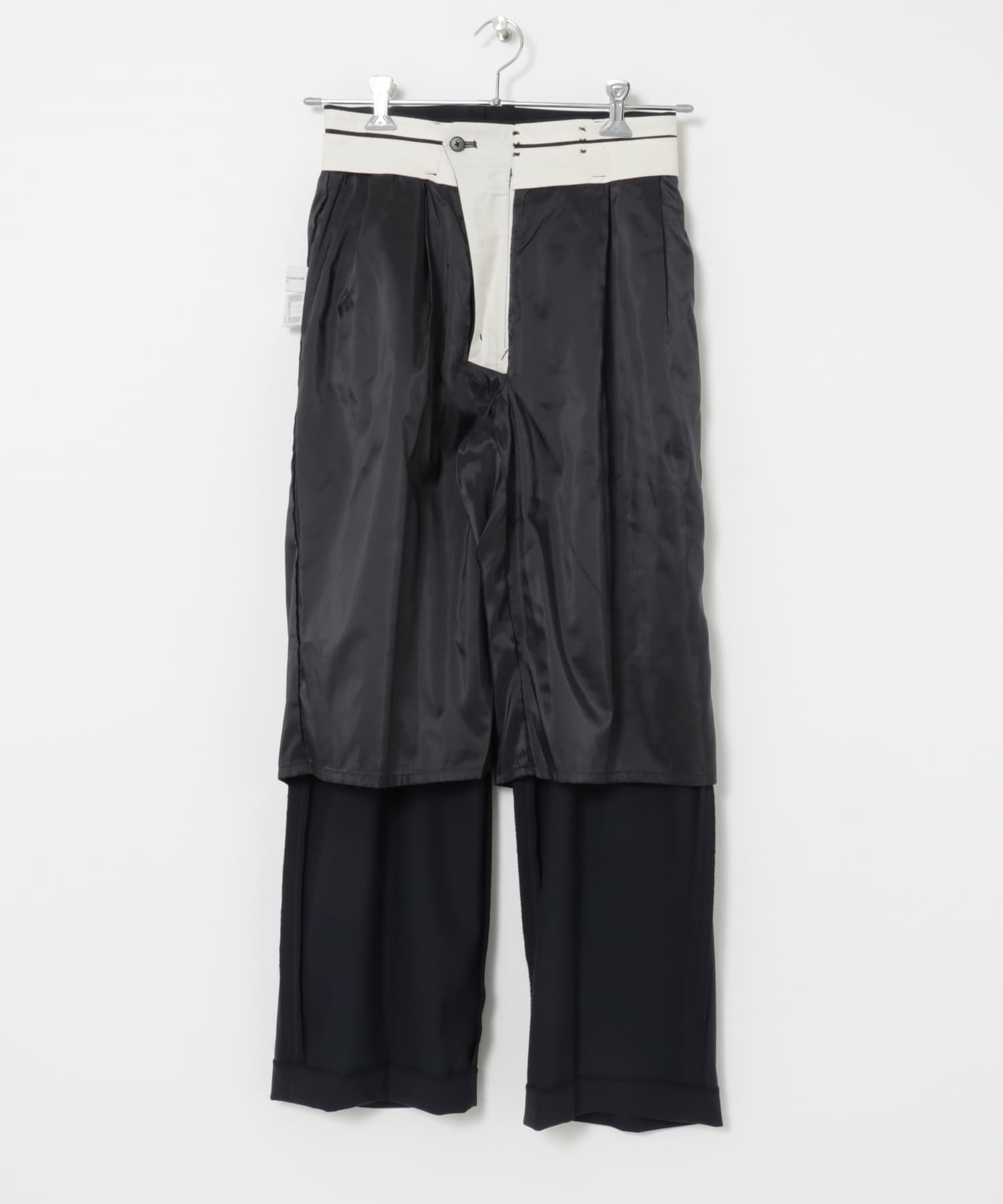 ストレッチウールギャバスラックス NAVY 36