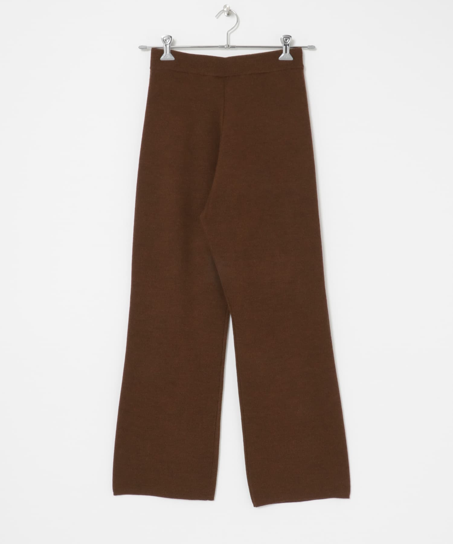 ウールスームスニットパンツ BROWN FREE