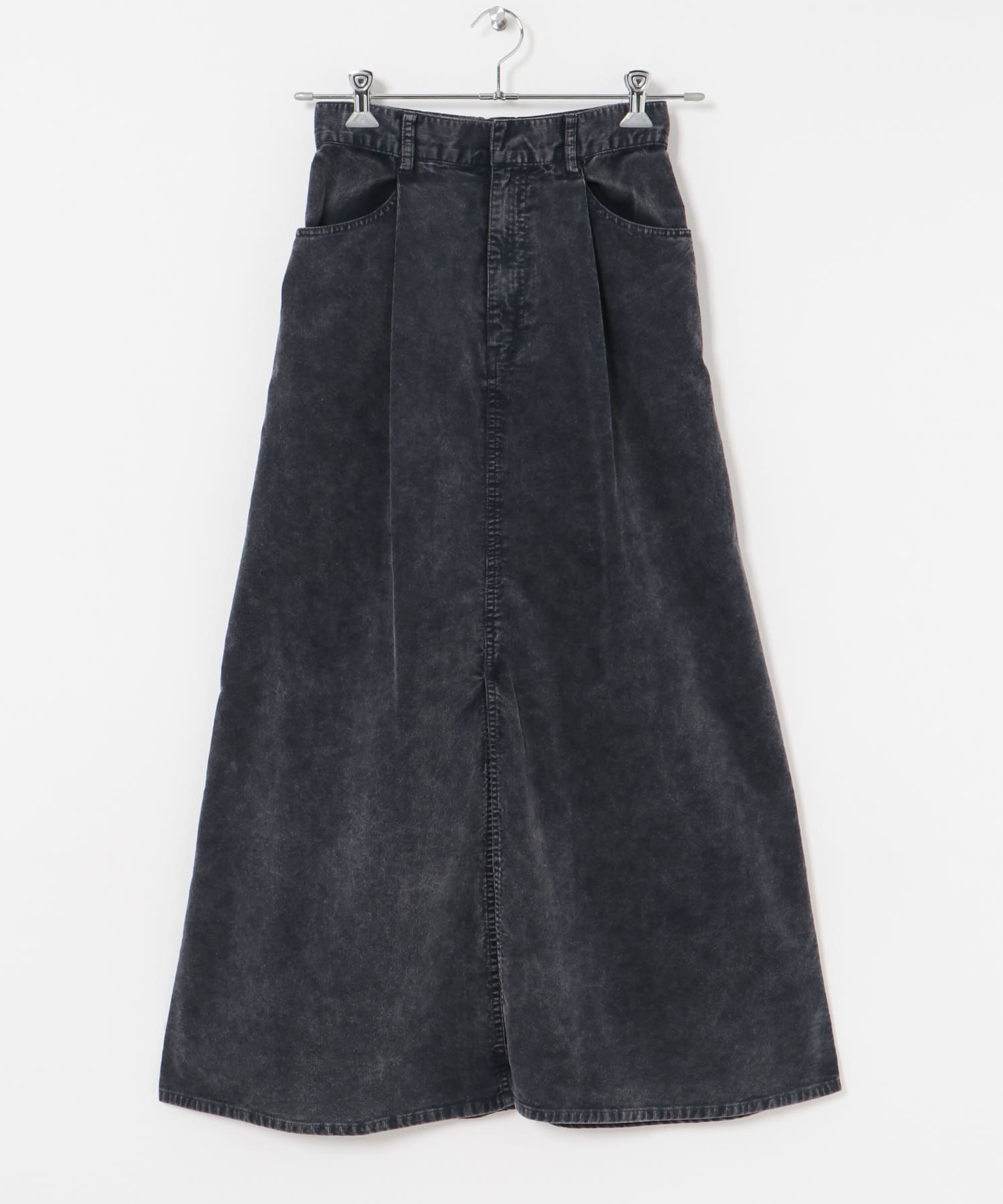 ガーメントダイコーデュロイスカート NAVY 36