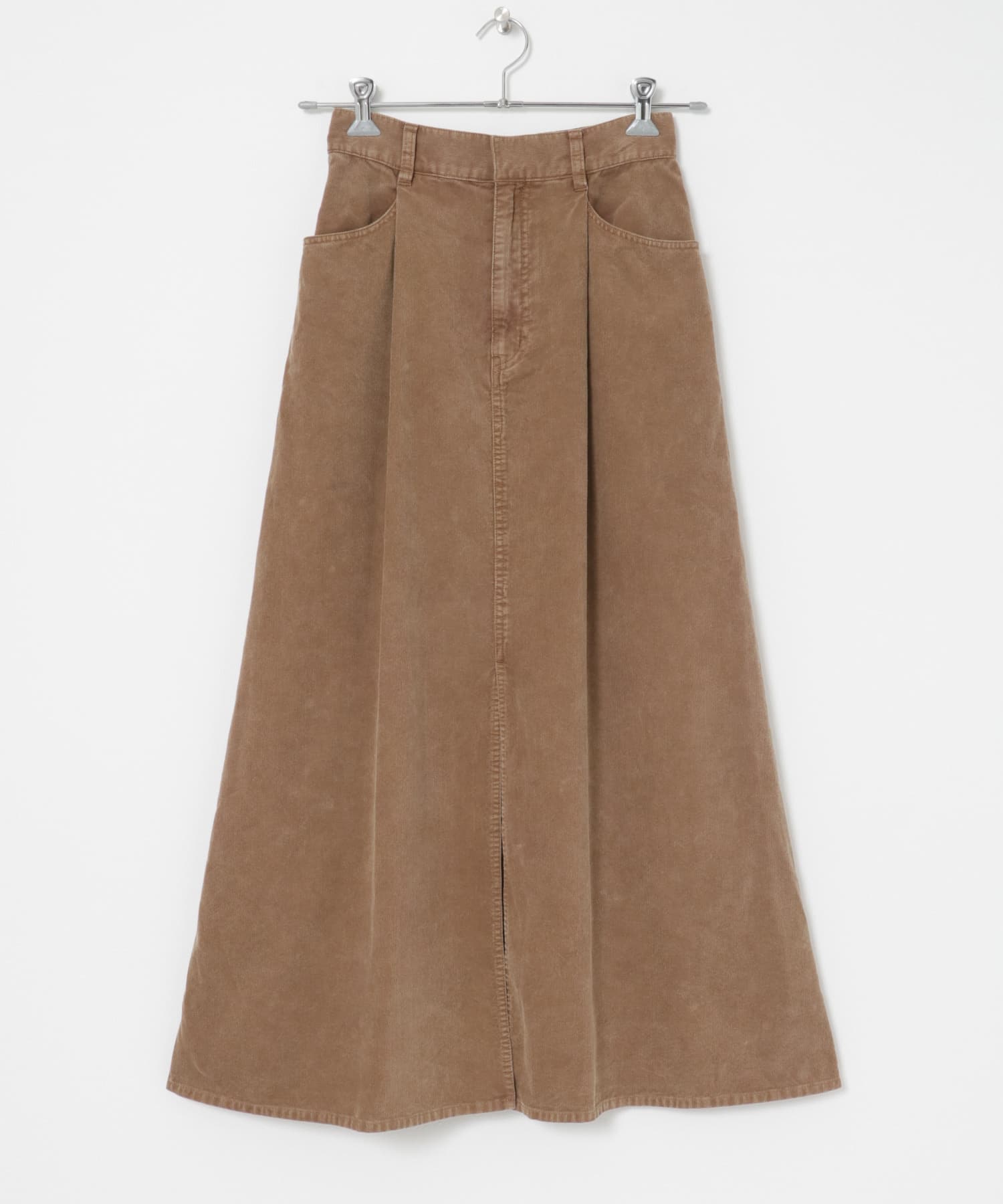 ガーメントダイコーデュロイスカート CAMEL 36