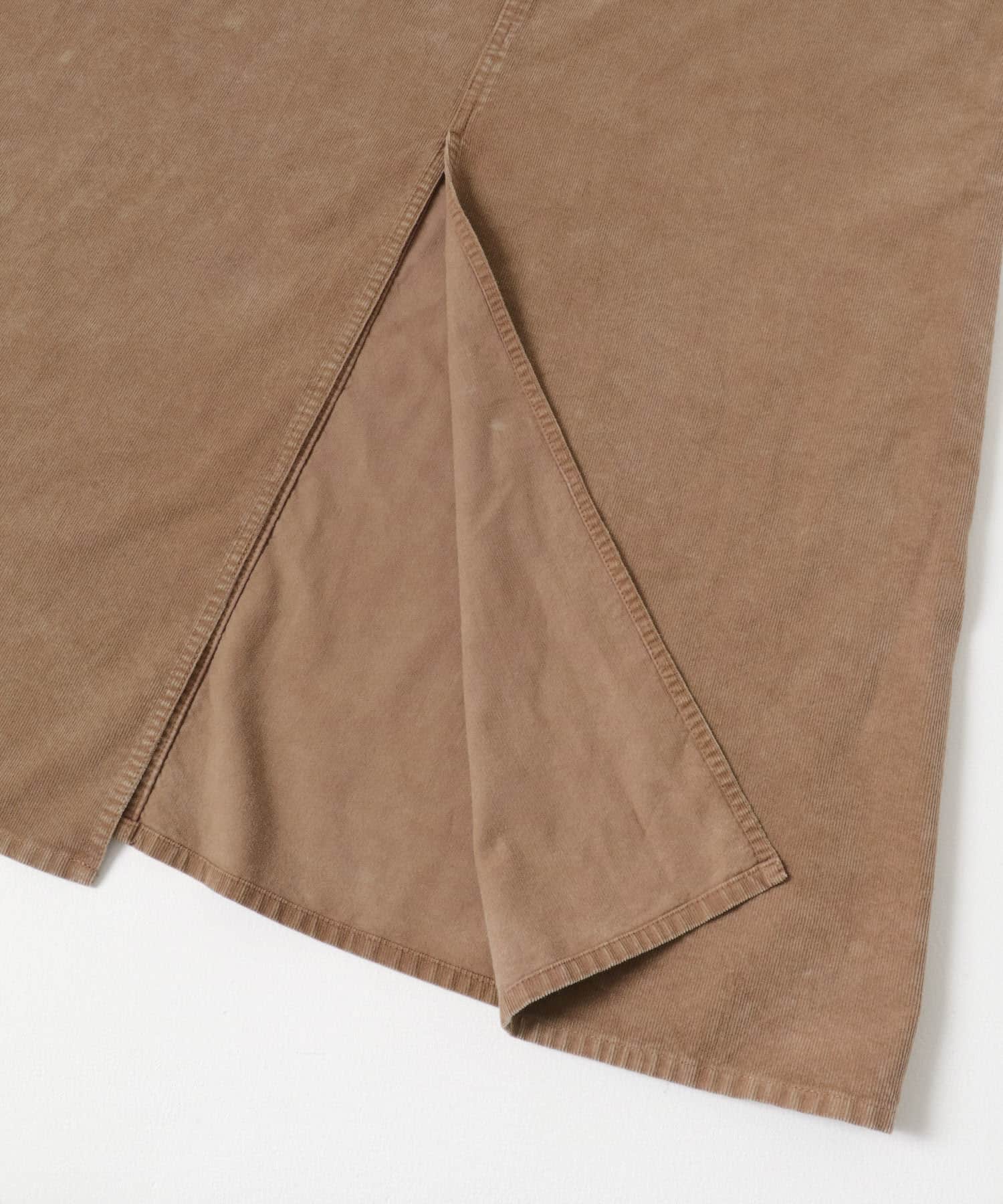 ガーメントダイコーデュロイスカート CAMEL 36