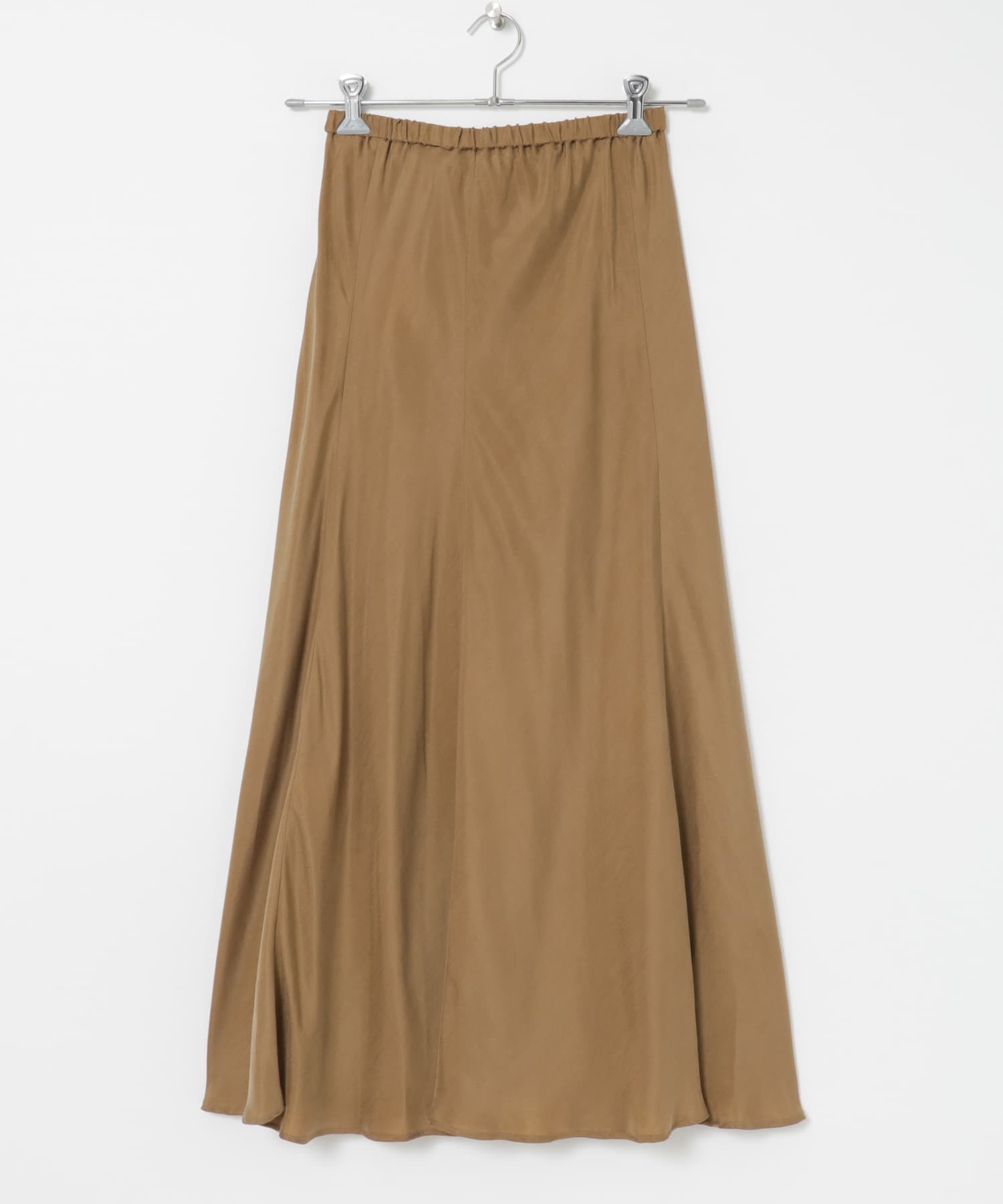 『MADE IN JAPAN』キュプラフィブリルロングスカート CAMEL FREE