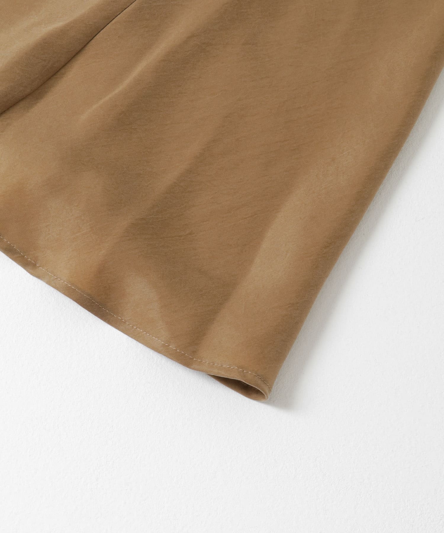 『MADE IN JAPAN』キュプラフィブリルロングスカート CAMEL FREE