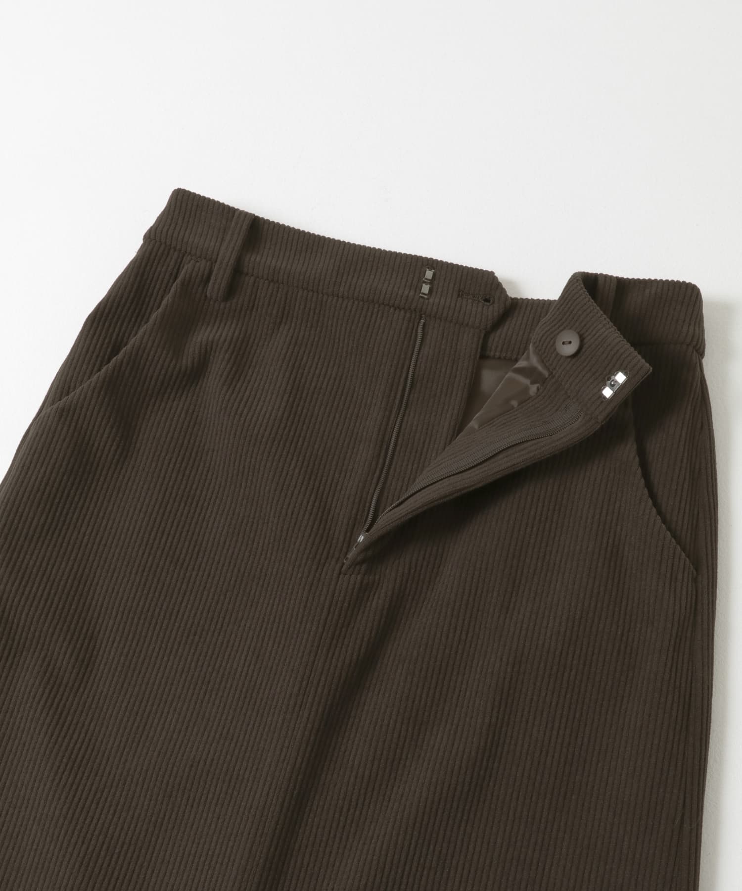 トリコットコーデュロイスカート BROWN 36