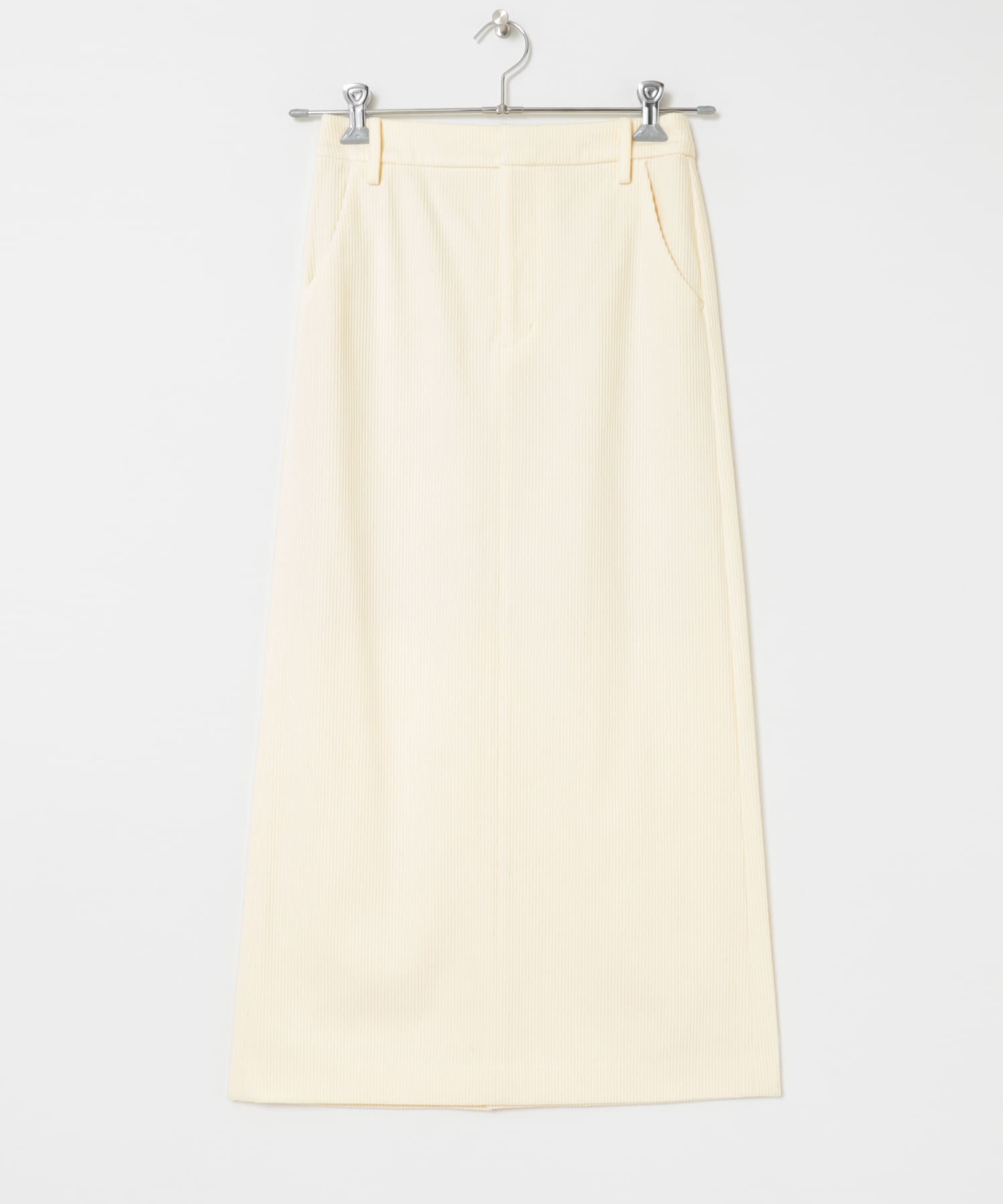 トリコットコーデュロイスカート OFF WHITE 36