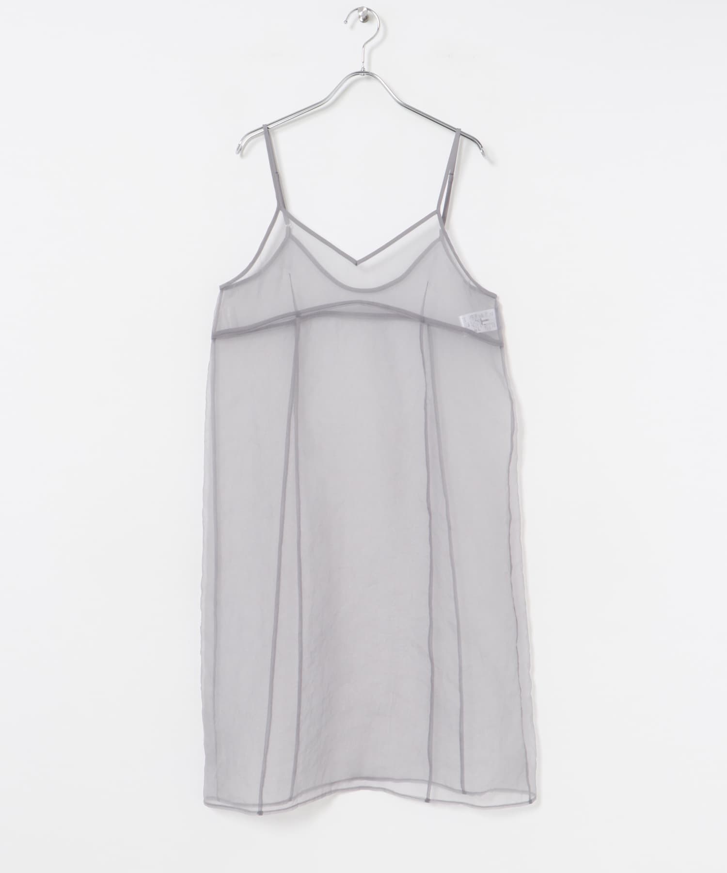 オーガンジーシアーキャミワンピース GRAY FREE
