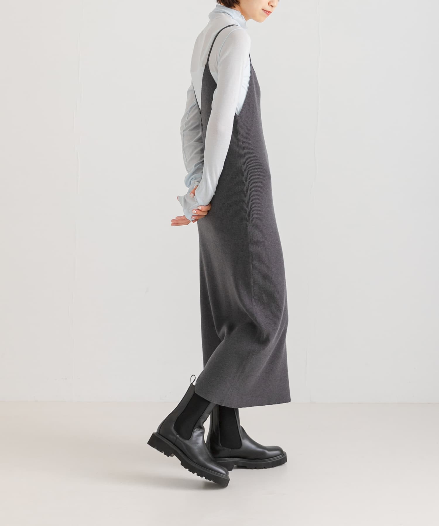 2WAYニットキャミワンピース(FREE CHARCOAL): ワンピース｜URBAN