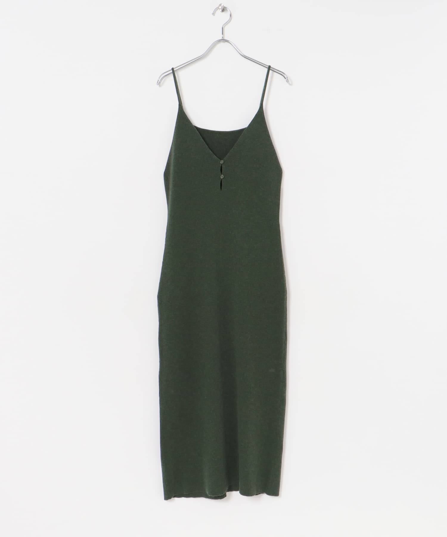 2WAYニットキャミワンピース MOSS GREEN FREE