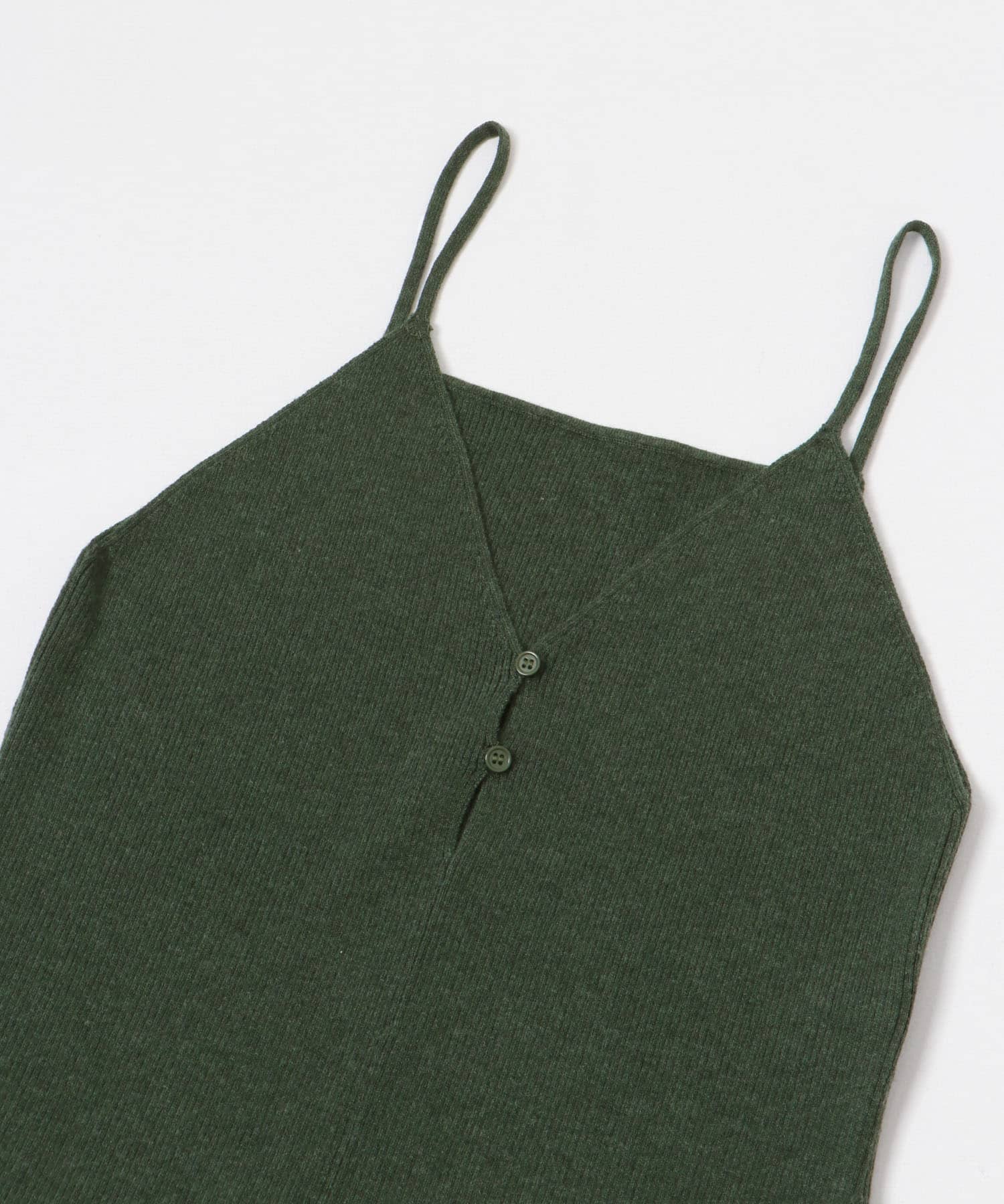 2WAYニットキャミワンピース MOSS GREEN FREE