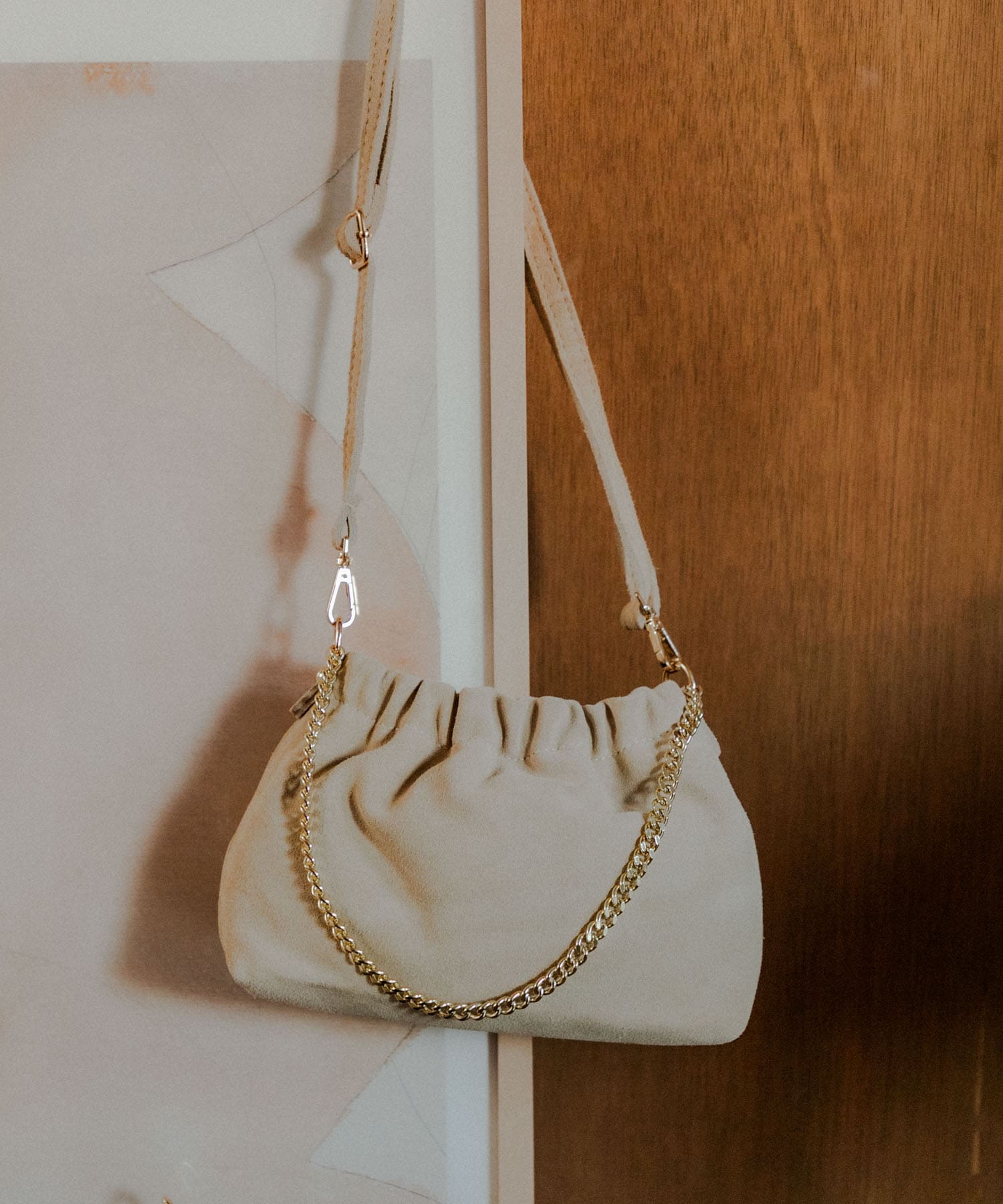 レザーギャザーバッグ