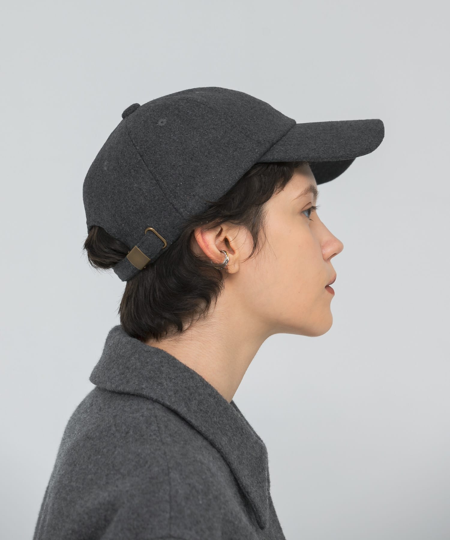 メルトンロゴキャップ CHARCOAL FREE