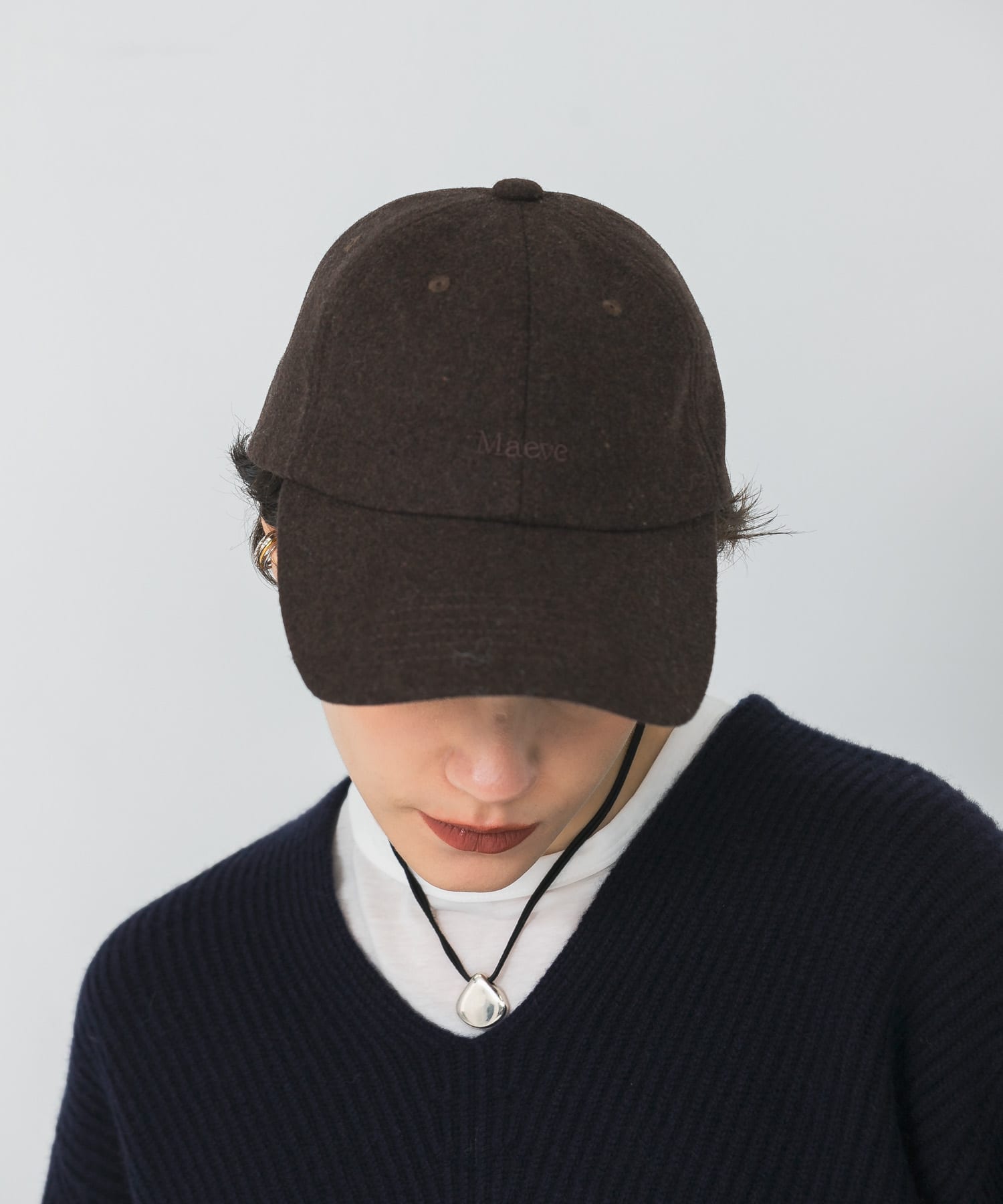 メルトンロゴキャップ BROWN FREE
