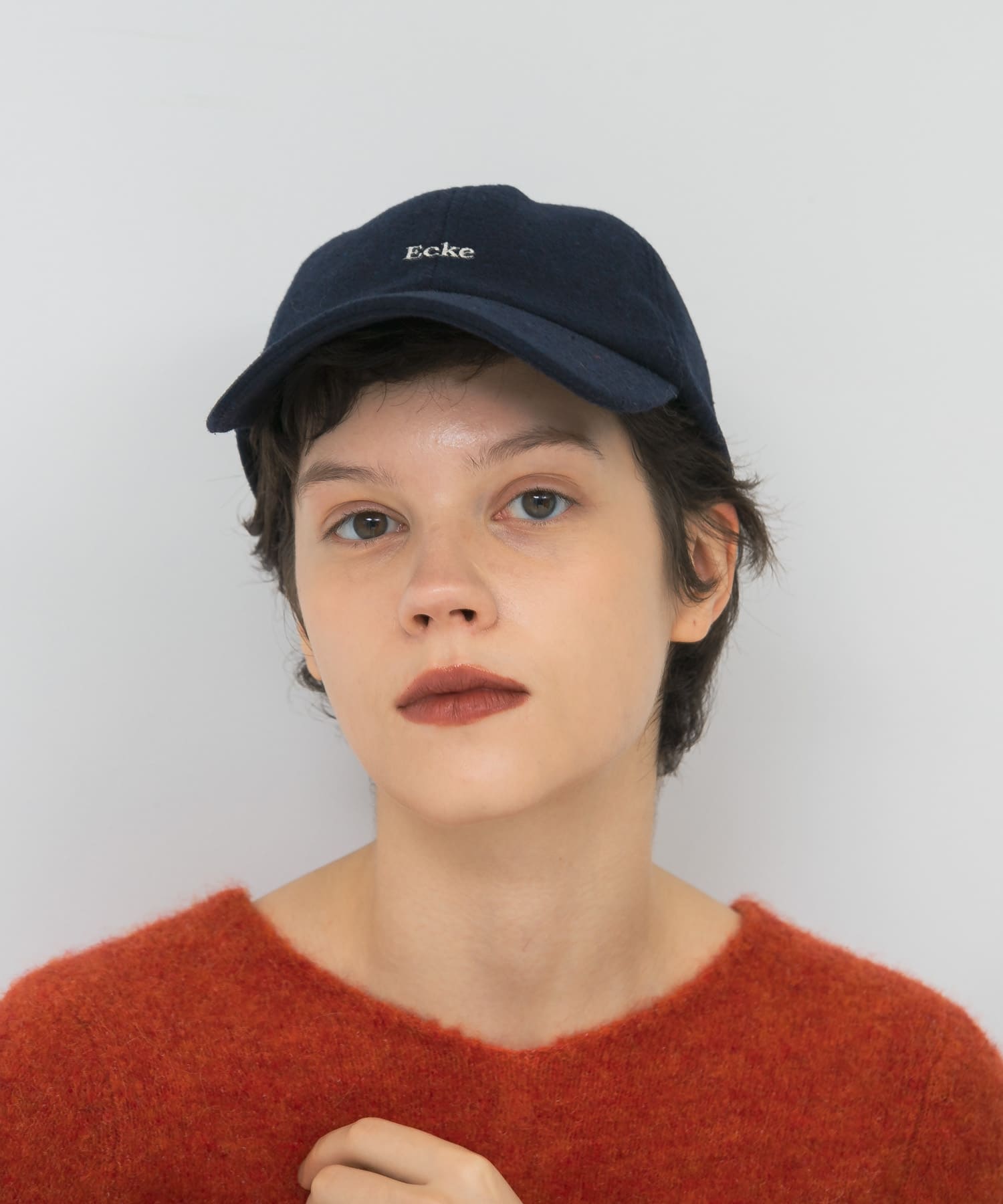メルトンロゴキャップ NAVY FREE