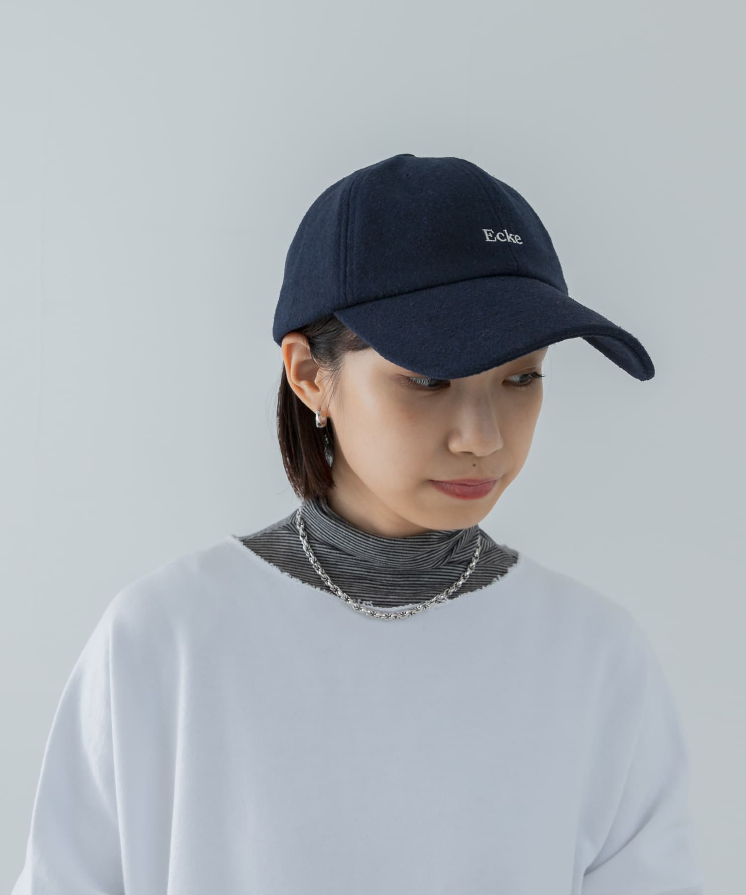 メルトンロゴキャップ NAVY FREE