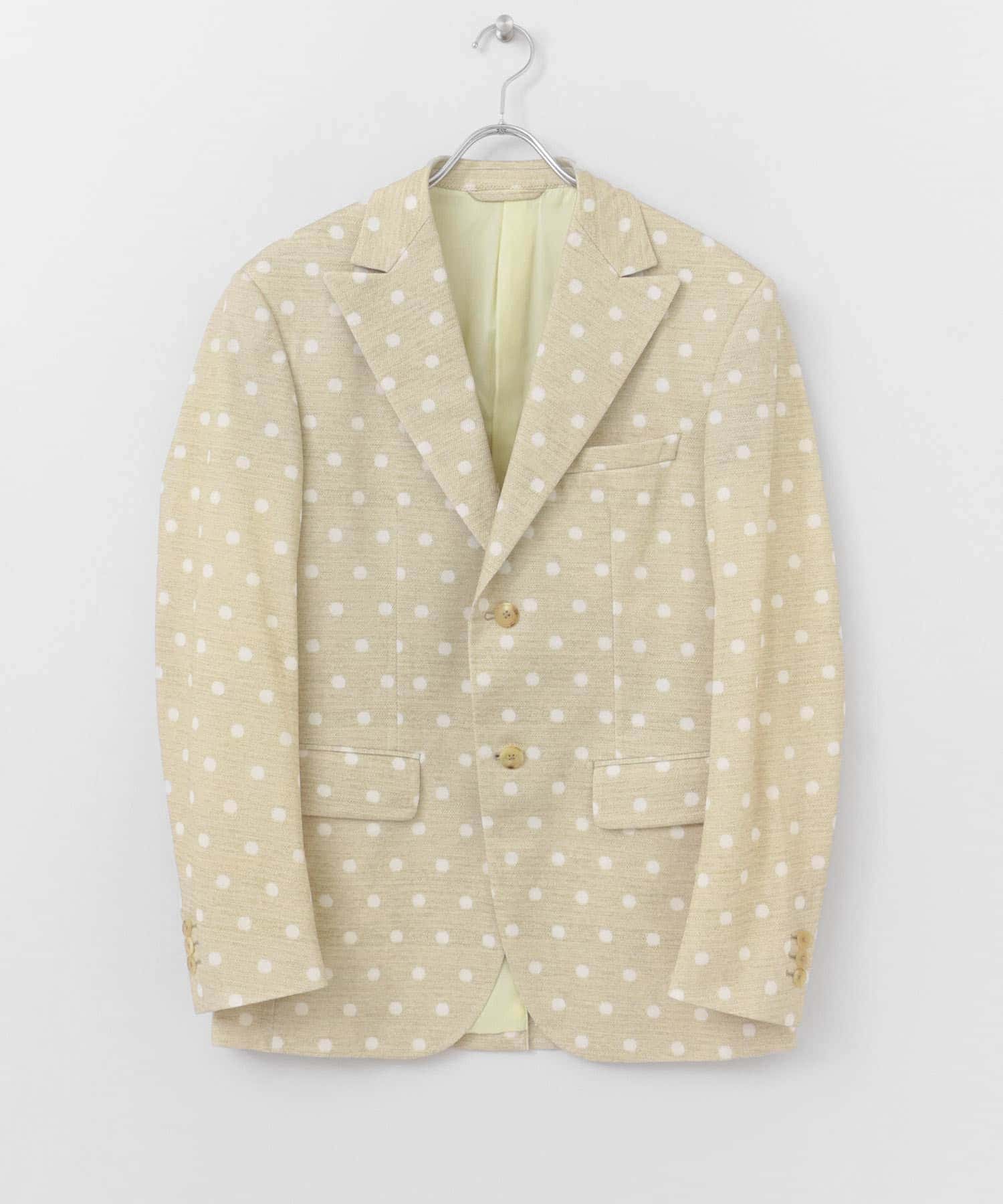 MEHRABIAN55 by URBAN RESEARCH　ドットパターンピークドジャケット WHITE 44