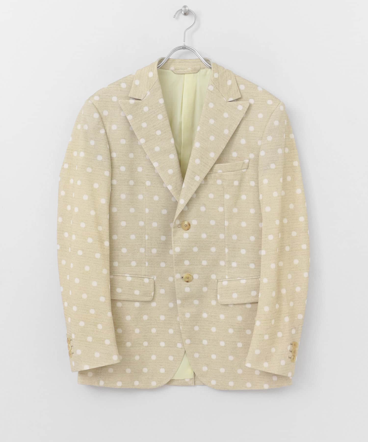 MEHRABIAN55 by URBAN RESEARCH　ドットパターンピークドジャケット WHITE 44