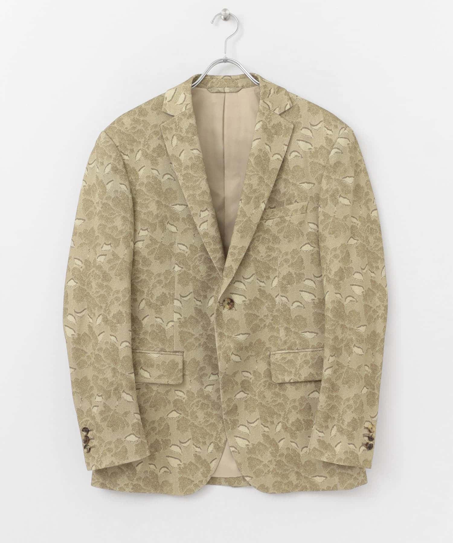 MEHRABIAN55 by URBAN RESEARCH　カットパイルパターンノッチドジャケット BEIGE 44