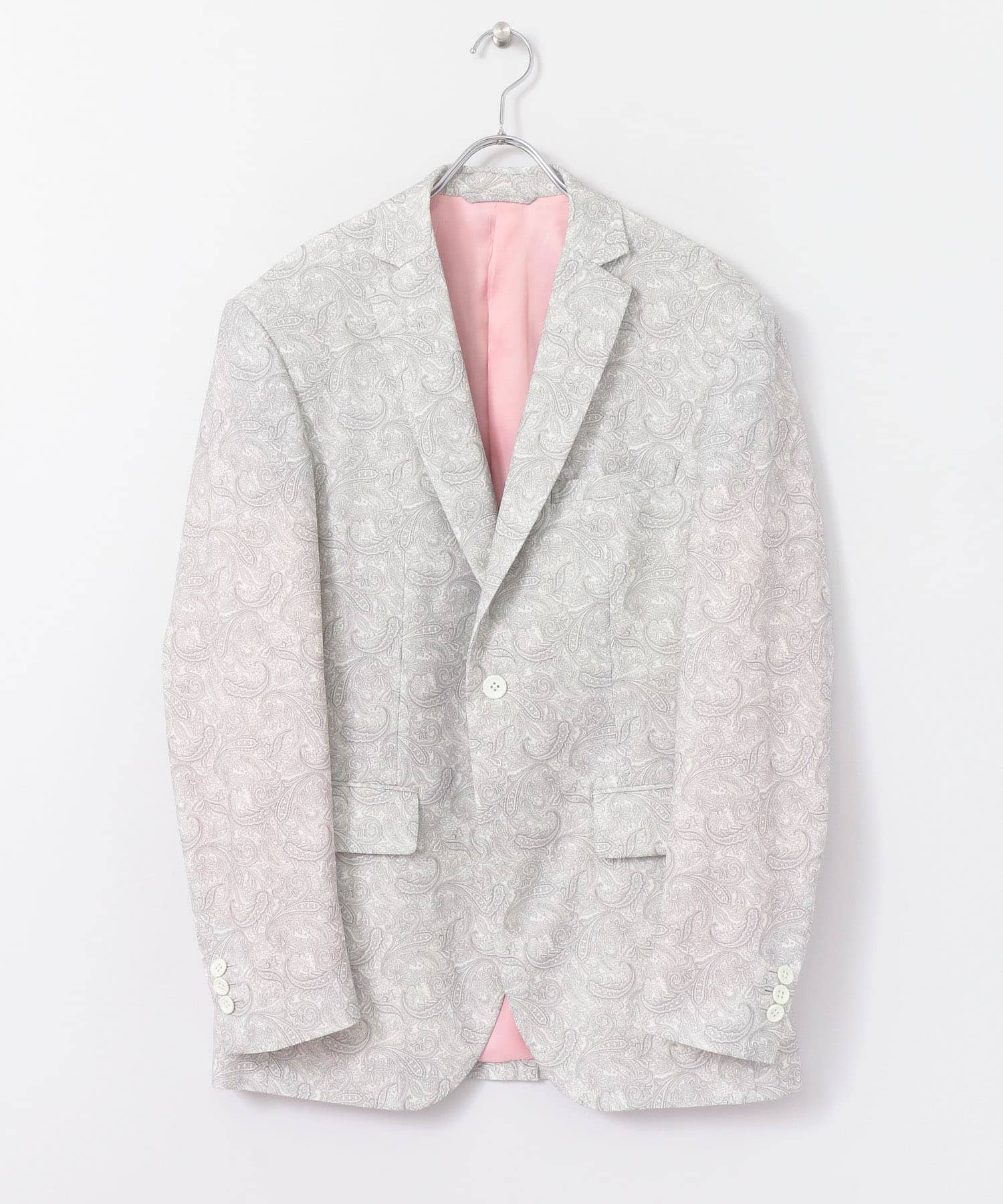 MEHRABIAN55 by URBAN RESEARCH　ペーズリーパターンノッチドジャケット OFF/BEIGE 44