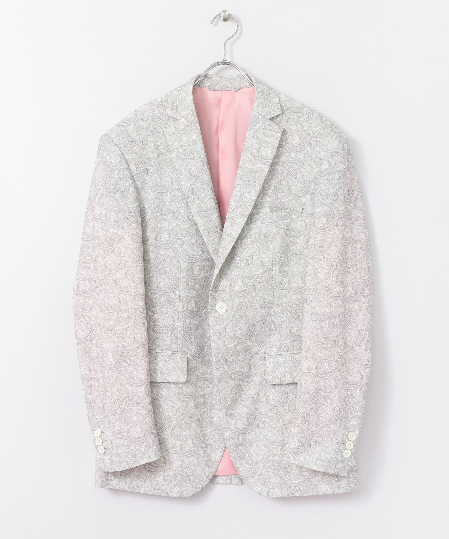 MEHRABIAN55 by URBAN RESEARCH　ペーズリーパターンノッチドジャケット OFF/BEIGE 44