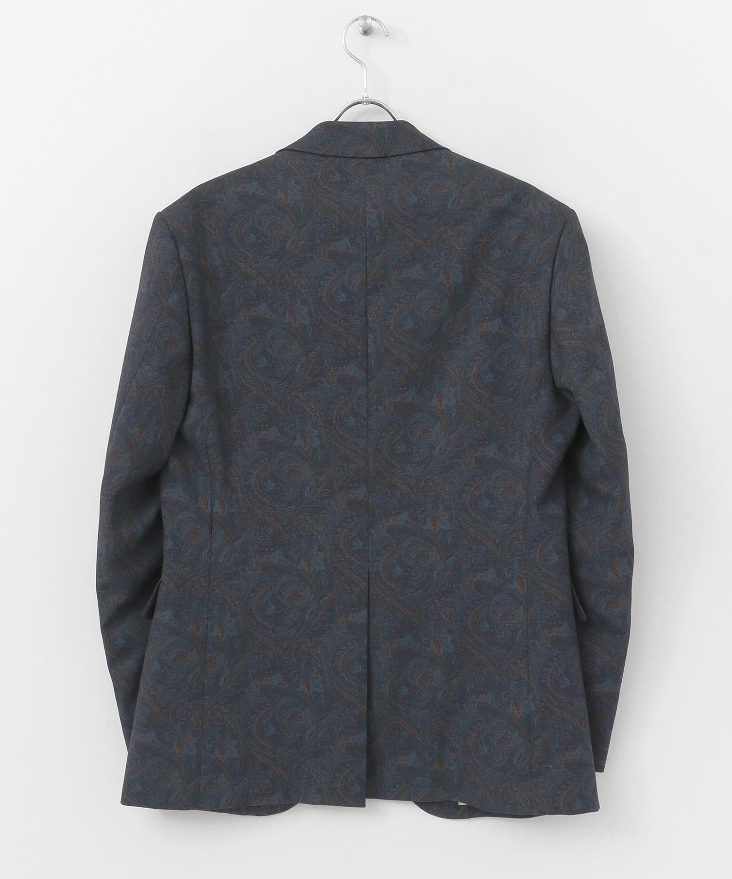 MEHRABIAN55 by URBAN RESEARCH　ペーズリーパターンノッチドジャケット NAVY 44