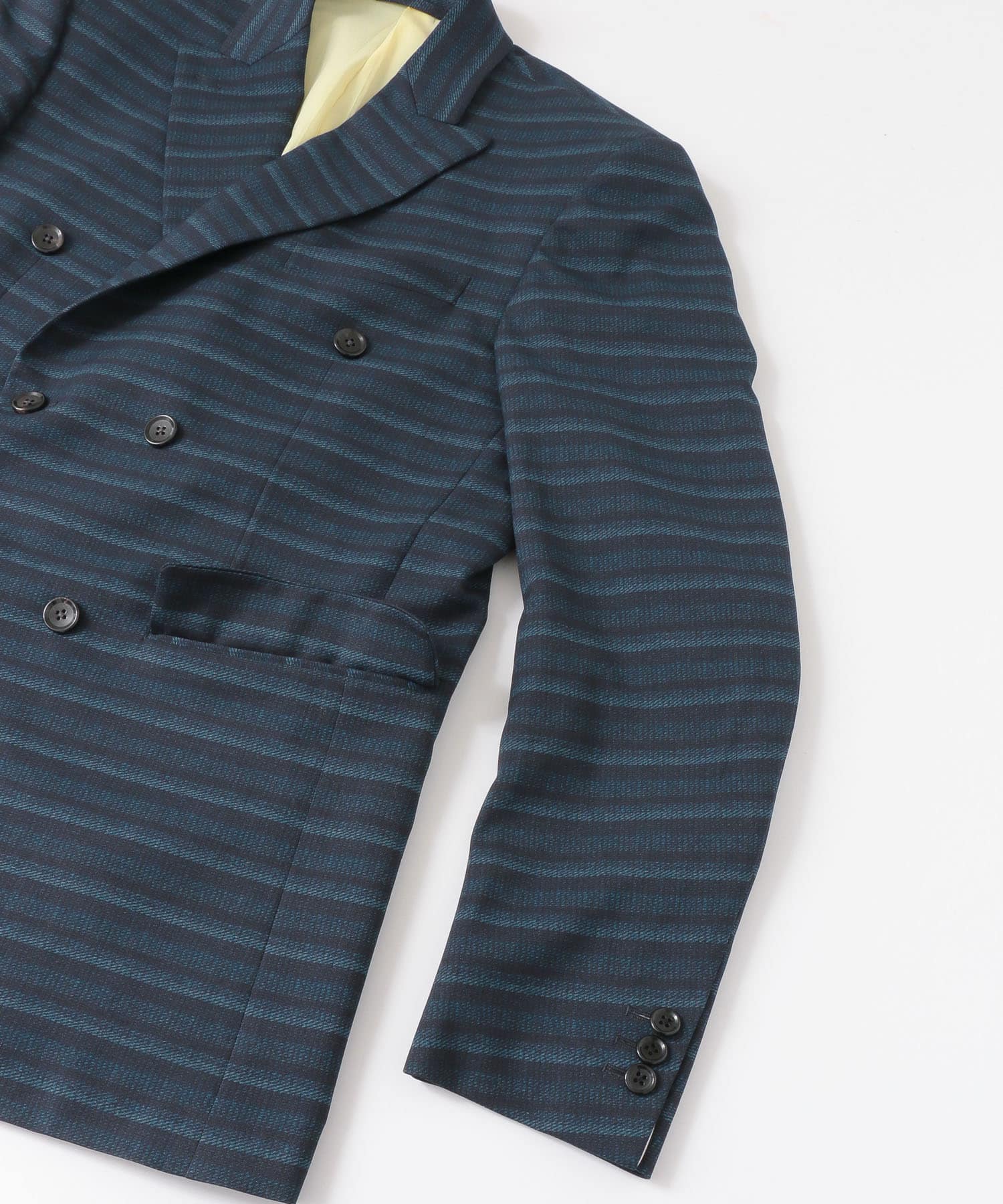 MEHRABIAN55 by URBAN RESEARCH　グラデーションボーダーWジャケット NAVY 44