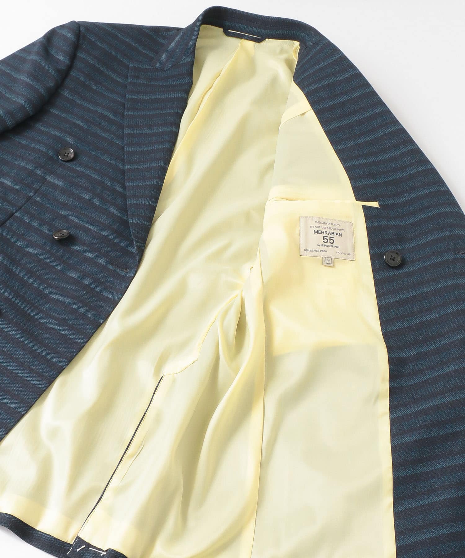 MEHRABIAN55 by URBAN RESEARCH　グラデーションボーダーWジャケット NAVY 44