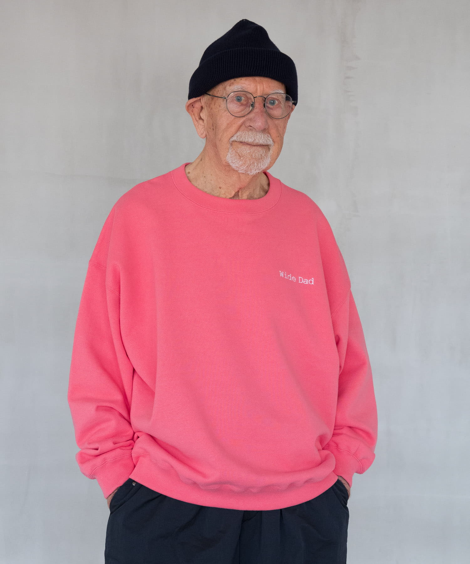Wide Dad　SUPER WIDE SWEAT CREW-NECK