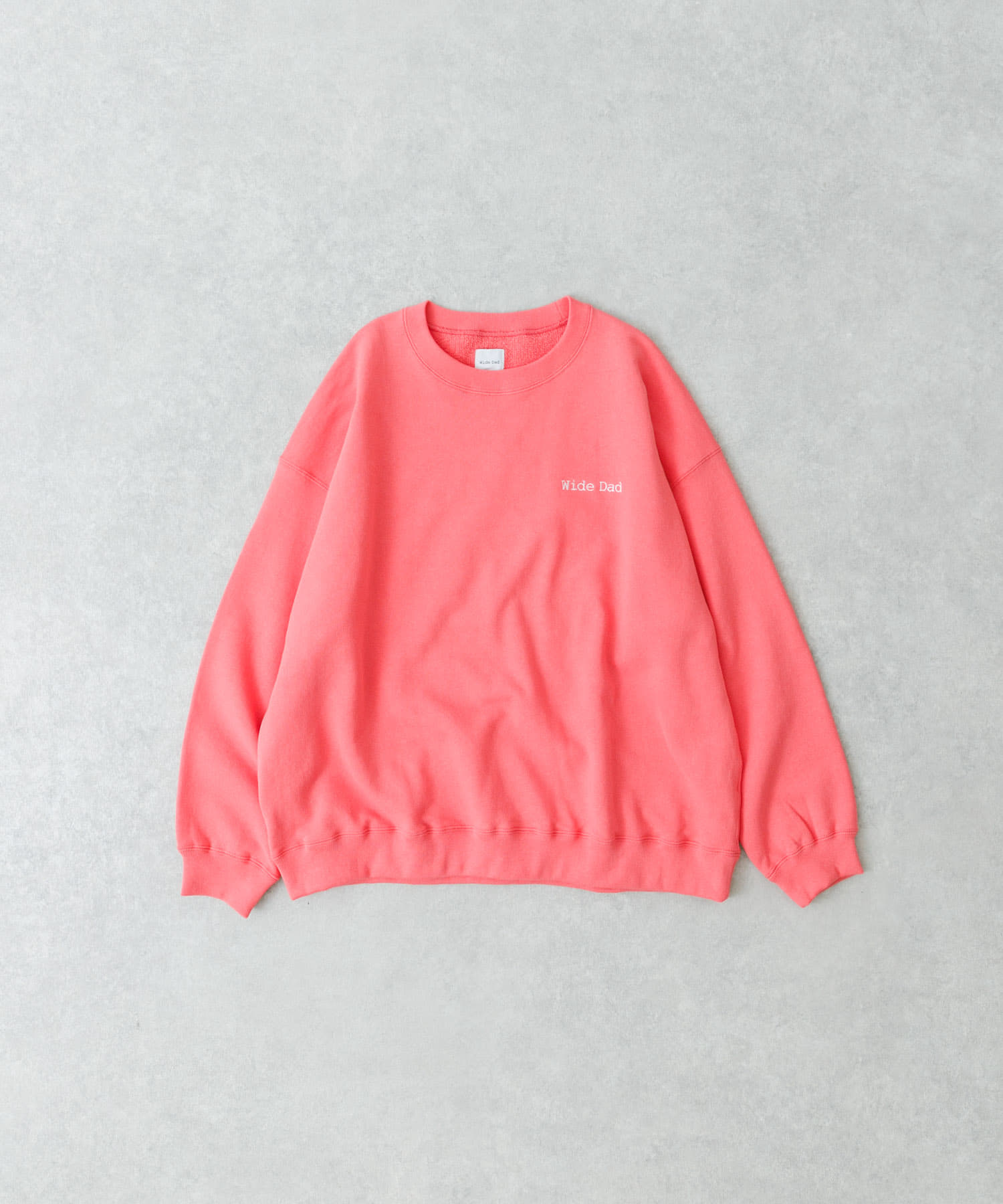 Wide Dad　SUPER WIDE SWEAT CREW-NECK PINK 2