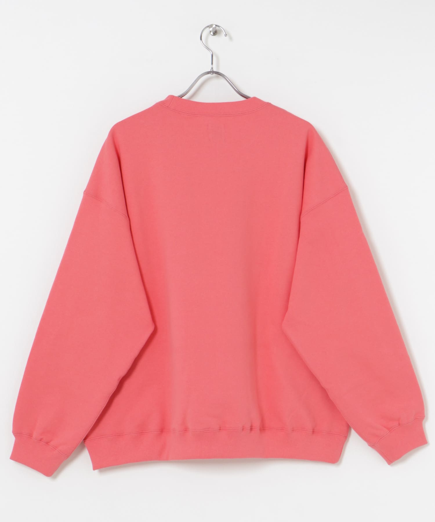 SUPER WIDE SWEAT CREW-NECK PINK 1