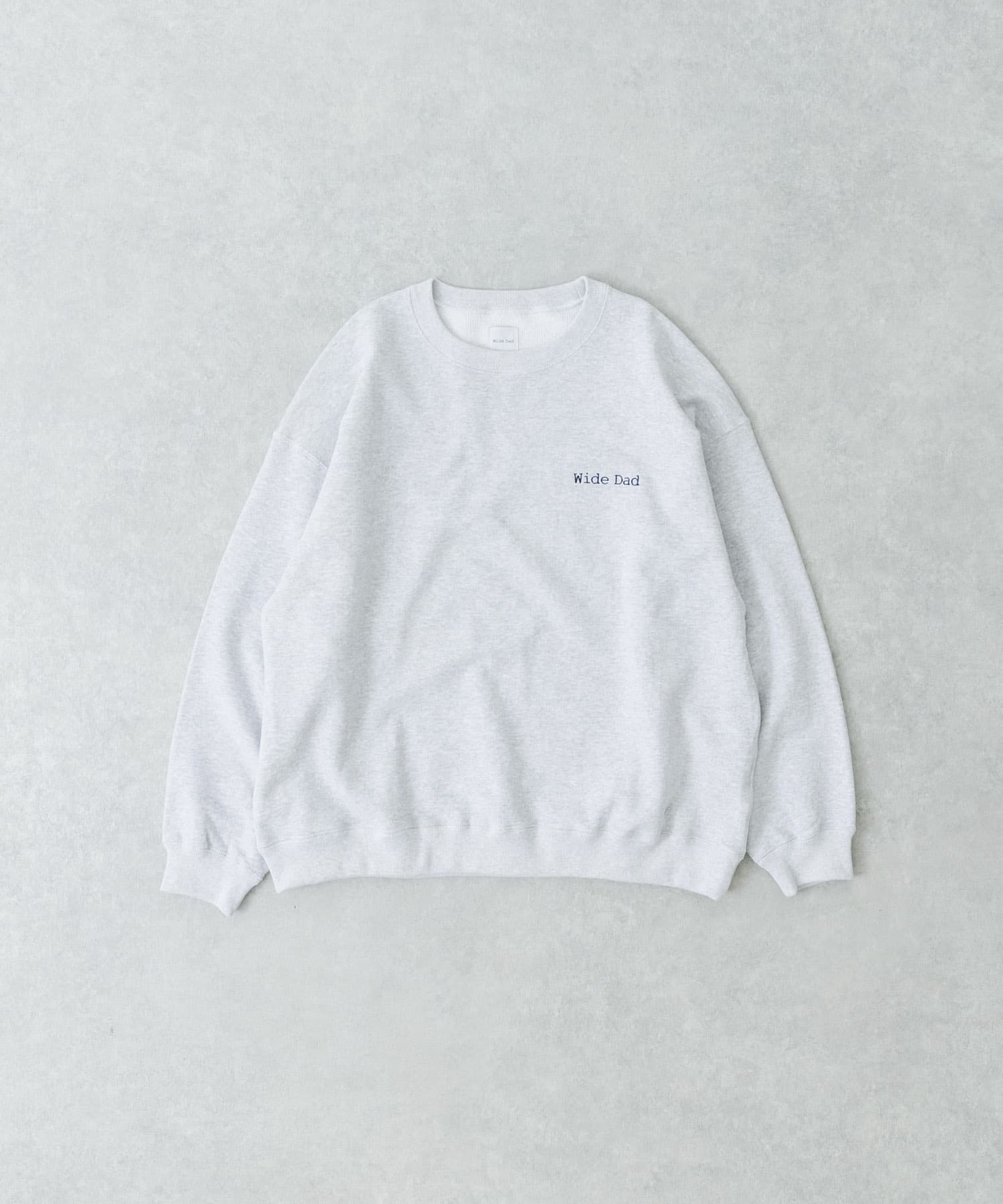 SUPER WIDE SWEAT CREW-NECK ASH 1