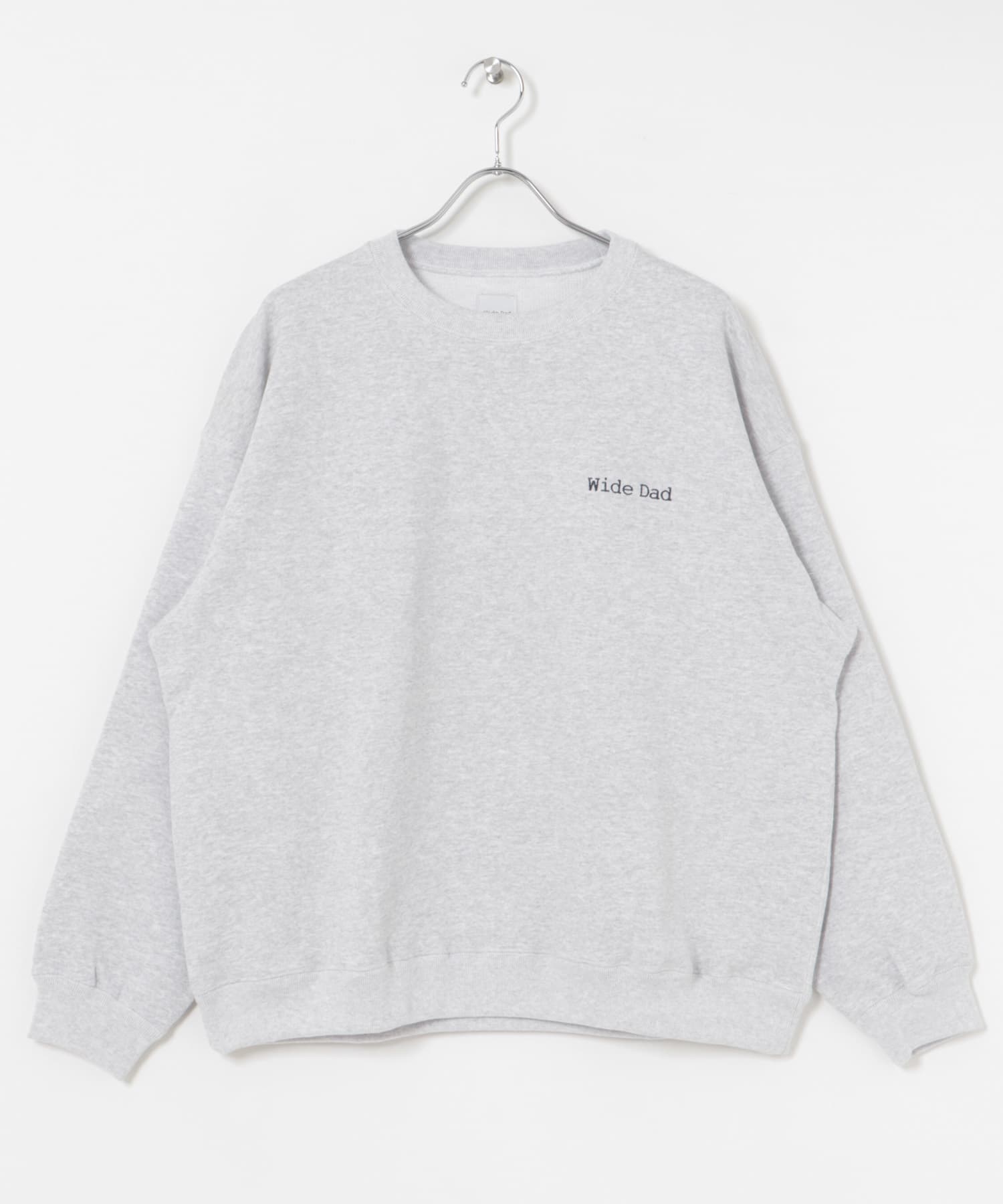SUPER WIDE SWEAT CREW-NECK ASH 1