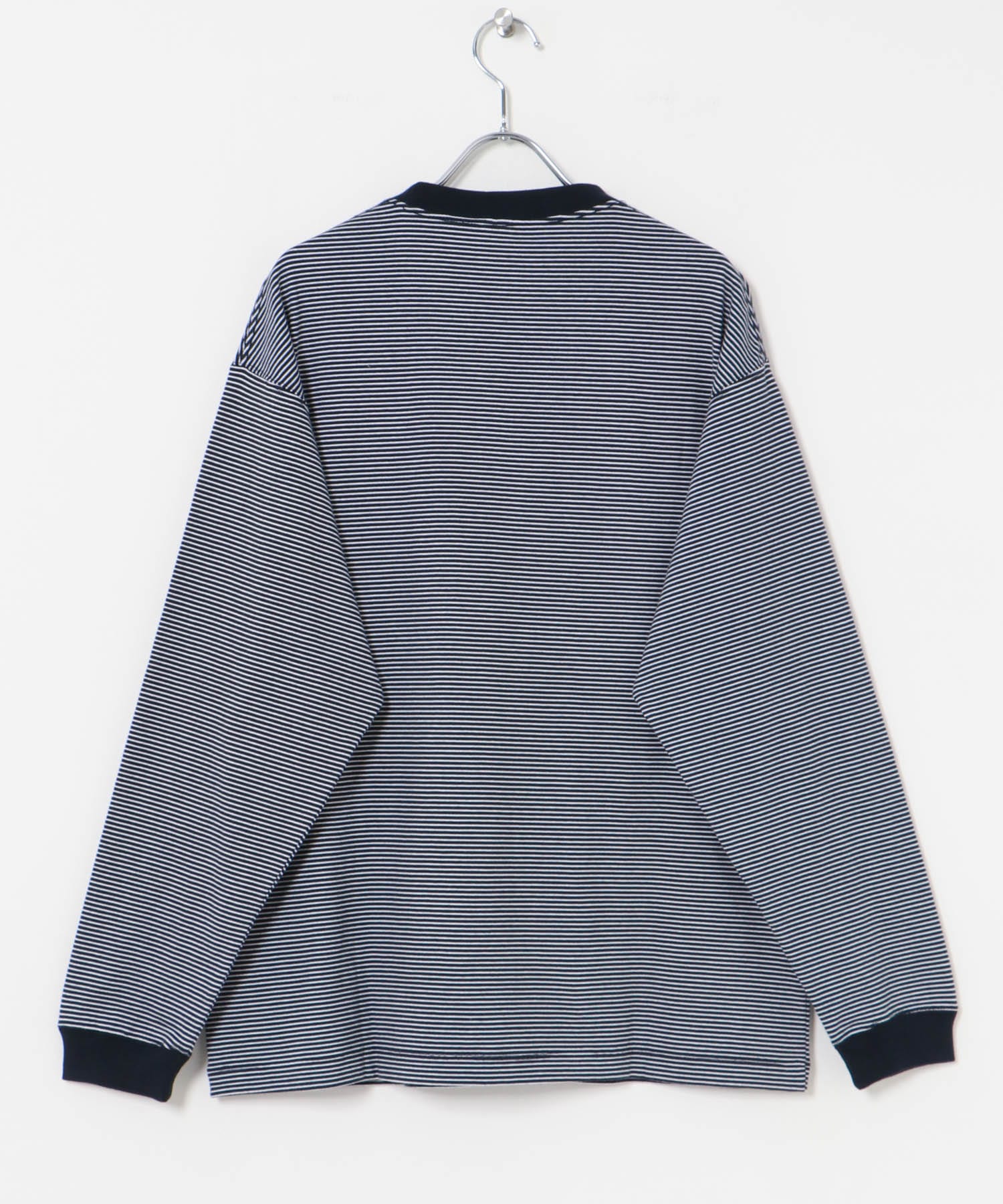 『別注』RUSSELL ATHLETIC×UR　BORDER LONG SLEEVE T-SHIRT NAVY M