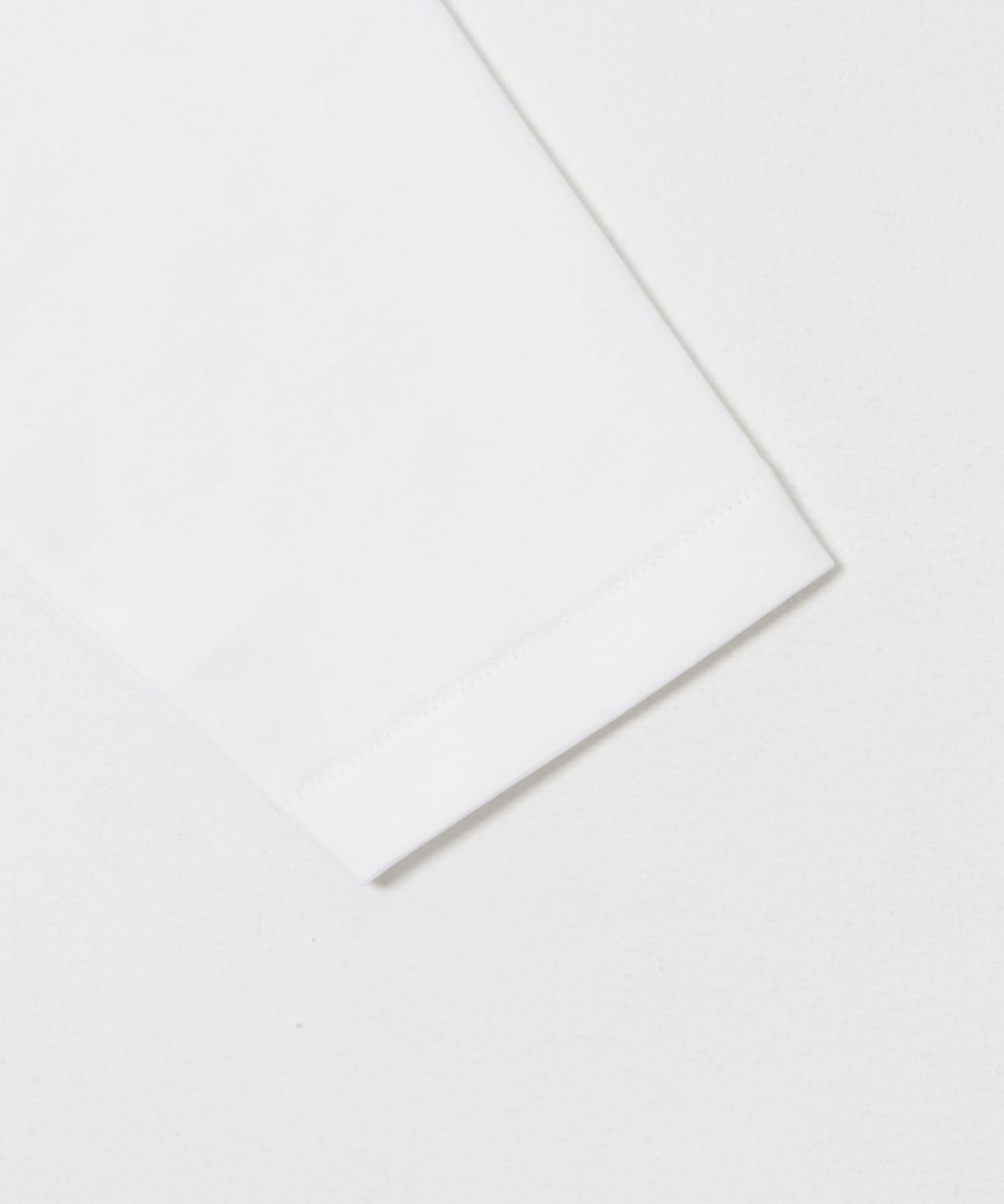 コットンナイロンスムージーロングスリーブ WHITE S